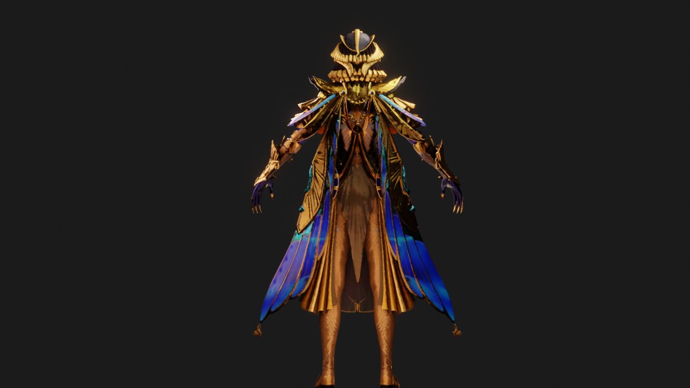 pubg Iridescence X Suit 3 Animated Textures Low-poly 3D model_5