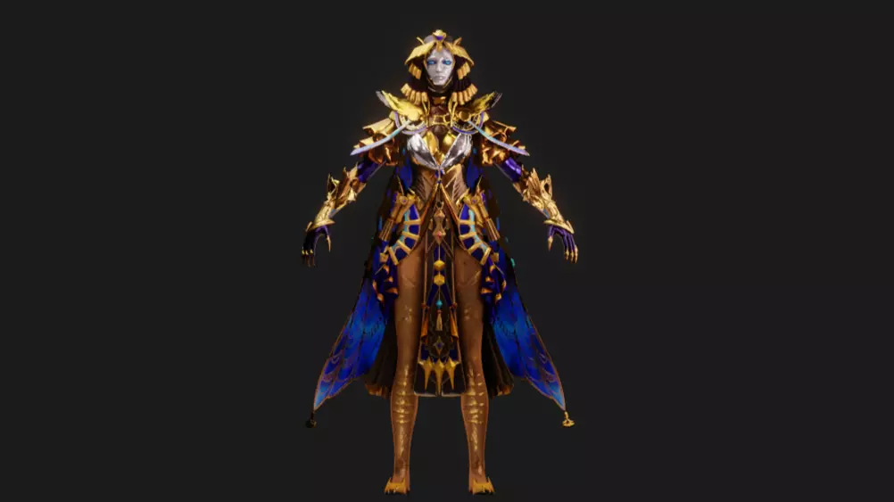 pubg Iridescence X Suit 3 Animated Textures Low-poly 3D model_0