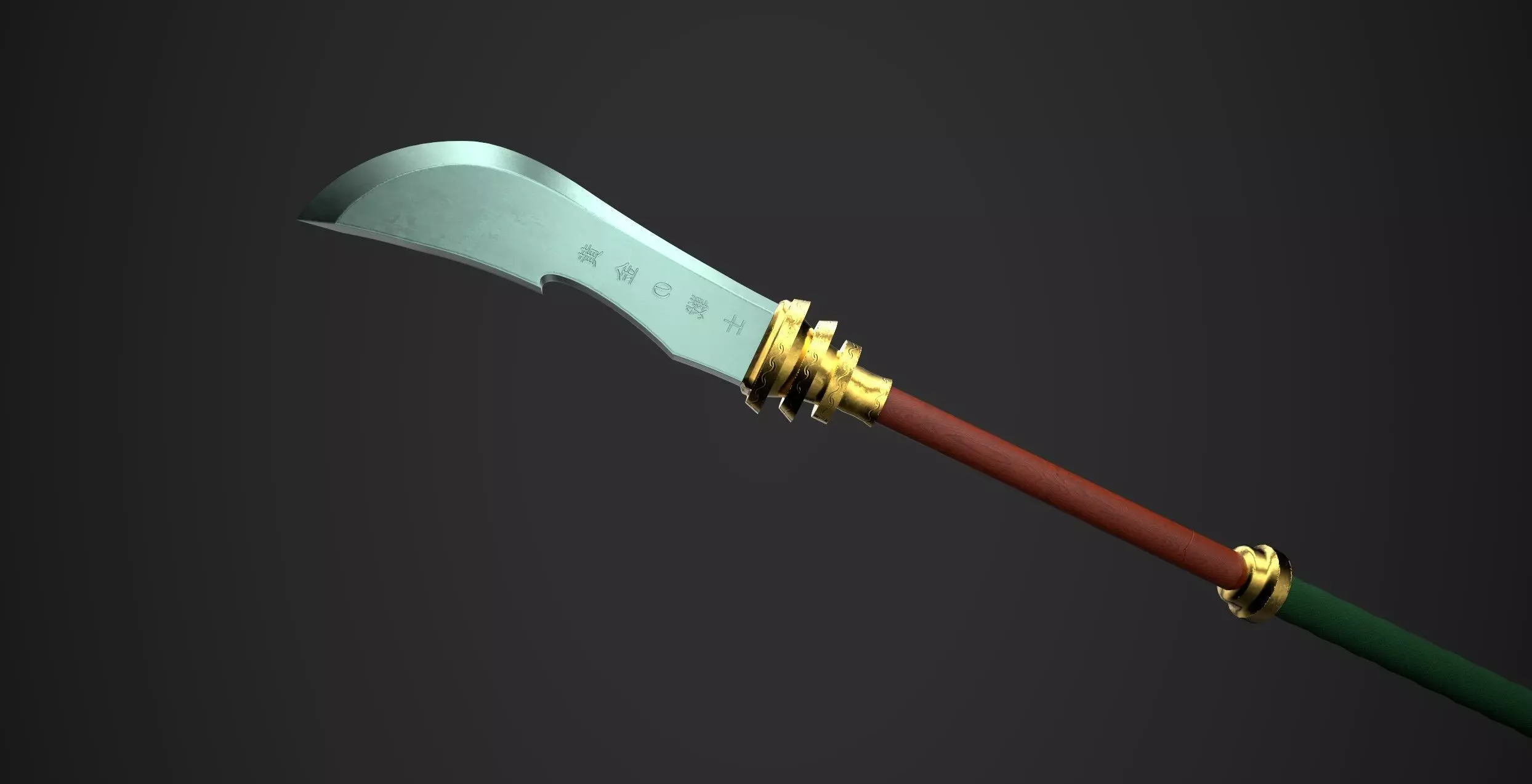 Glaive Low-poly 3D model