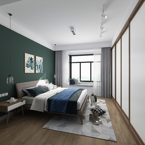 bedroom interior 3D model