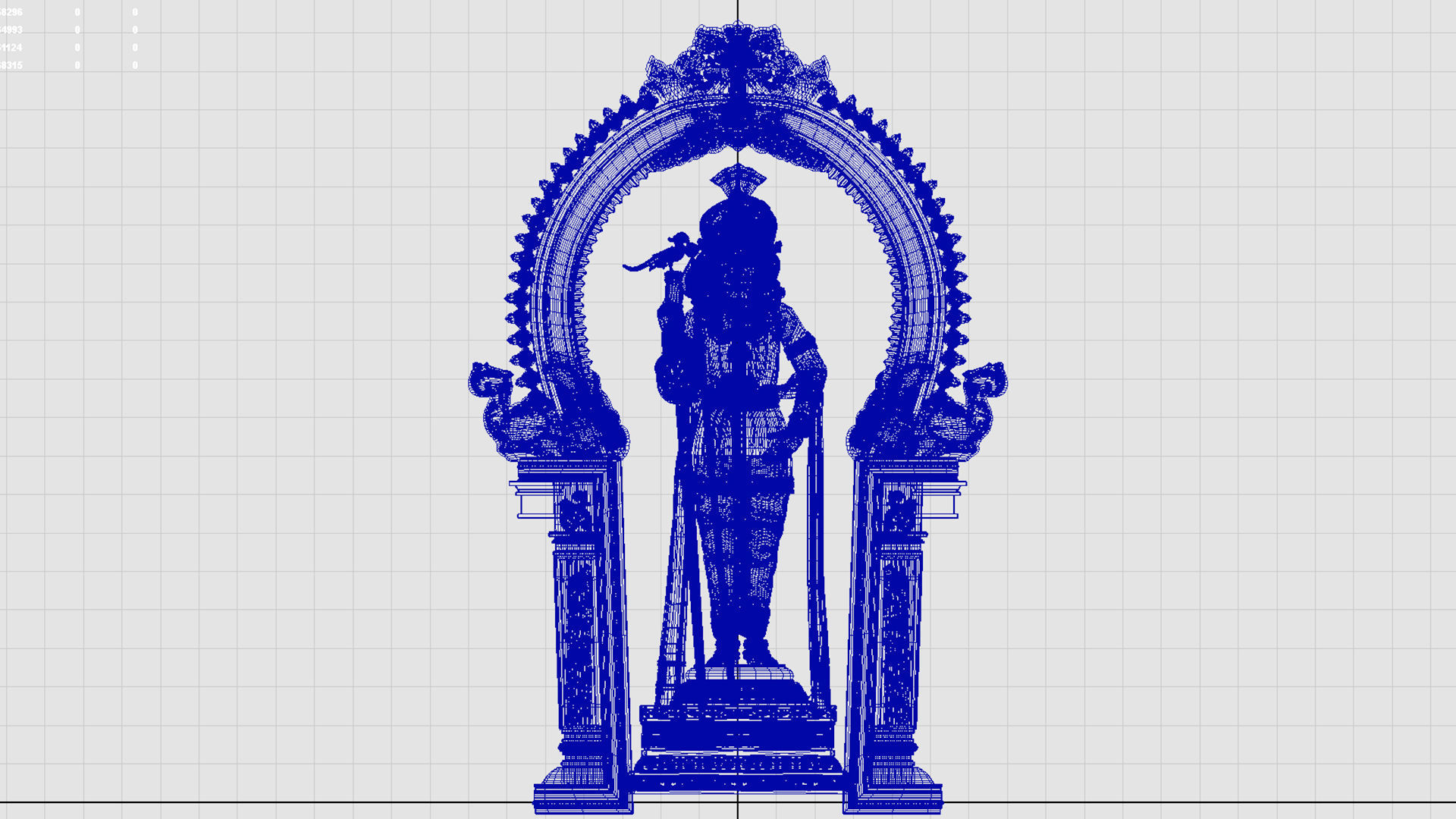 lord thiruchendur murugan  3D model_14