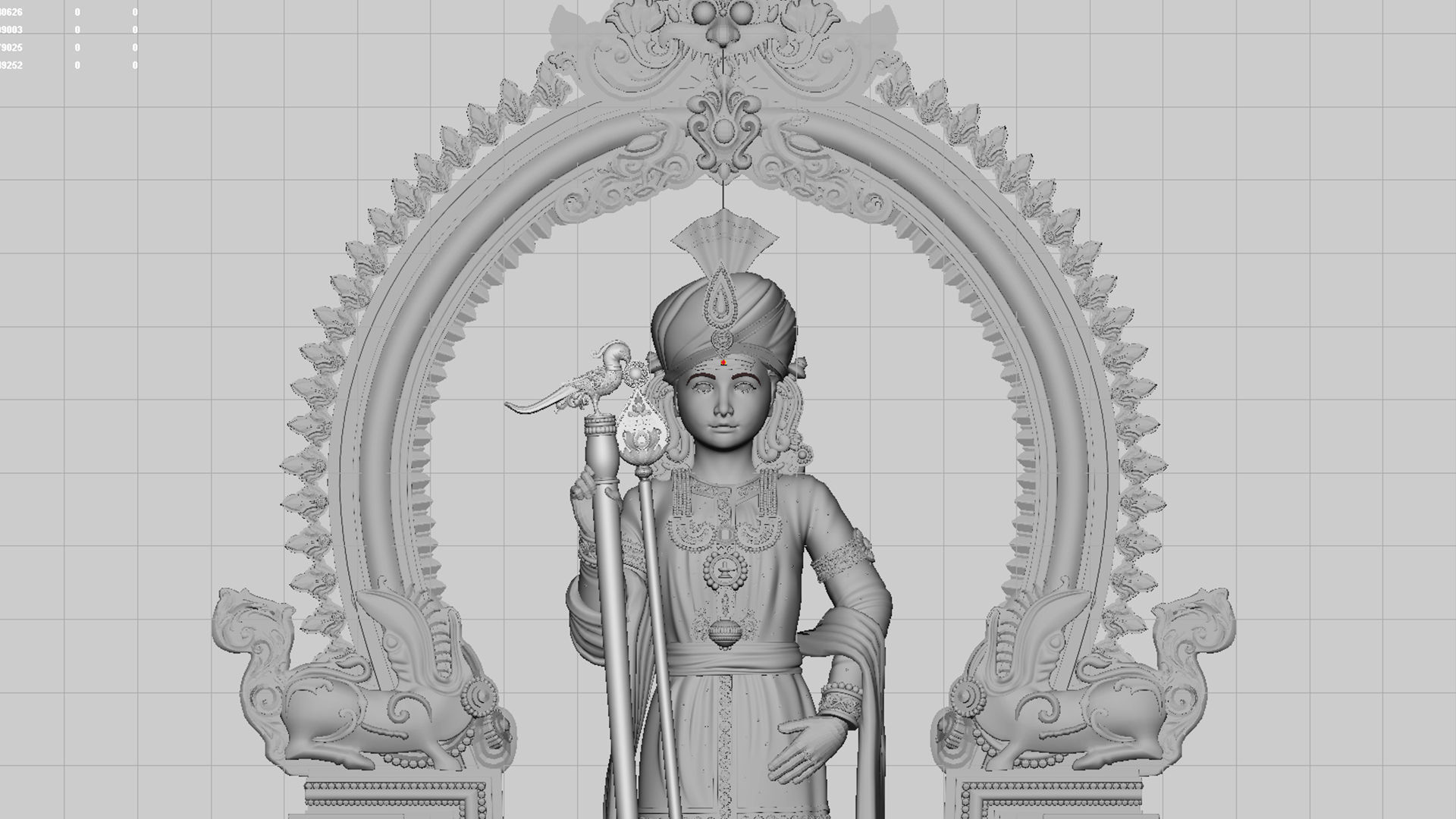 lord thiruchendur murugan  3D model_11