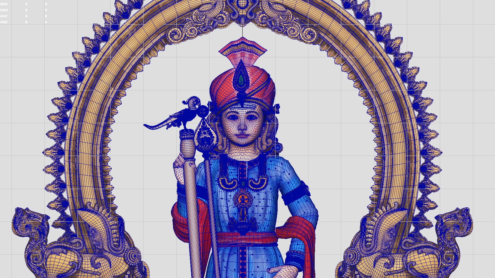 lord thiruchendur murugan  3D model_15