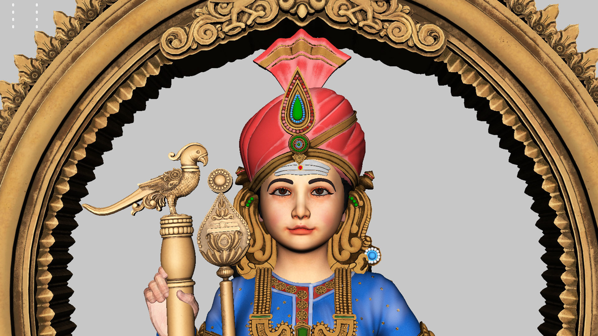 lord thiruchendur murugan  3D model_13