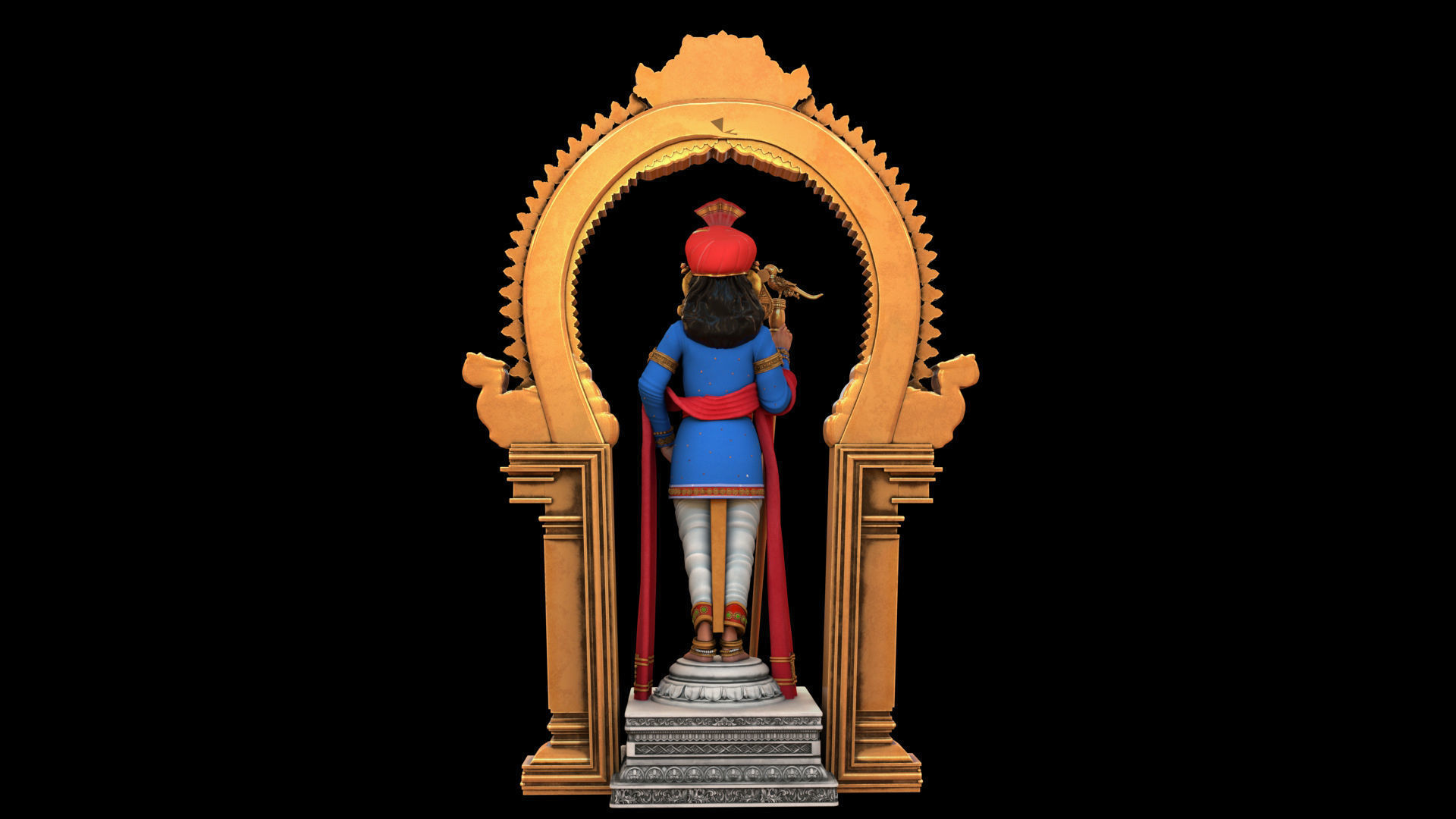 lord thiruchendur murugan  3D model_6