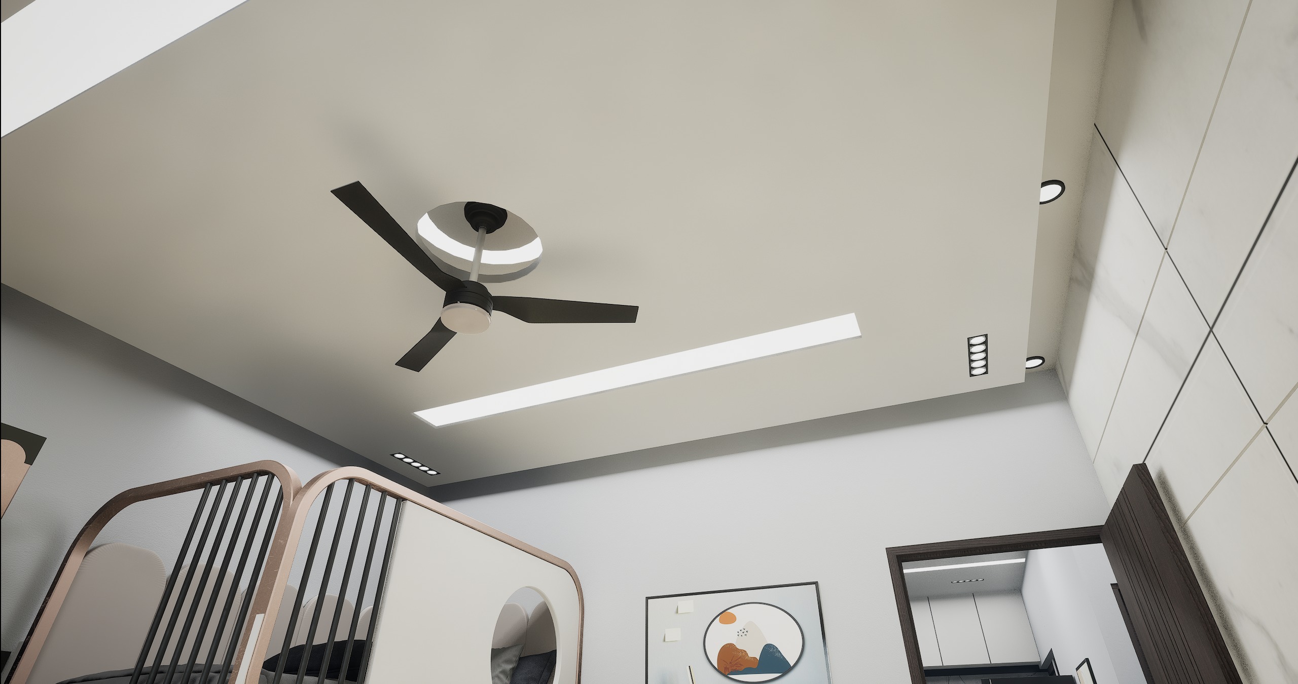 3 BHK Apartment Interior with Assets DS2 Low-poly 3D model_22