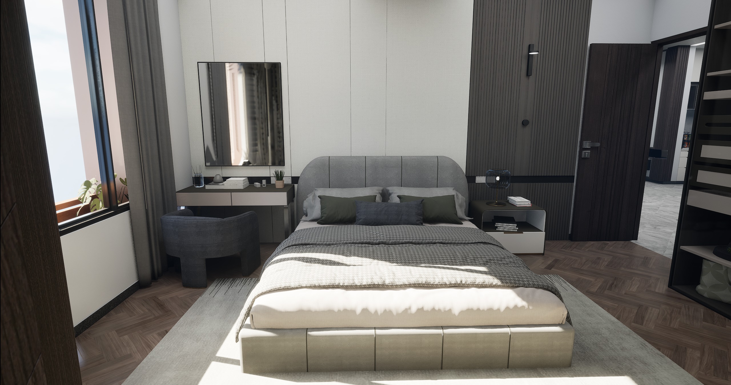 3 BHK Apartment Interior with Assets DS2 Low-poly 3D model_32