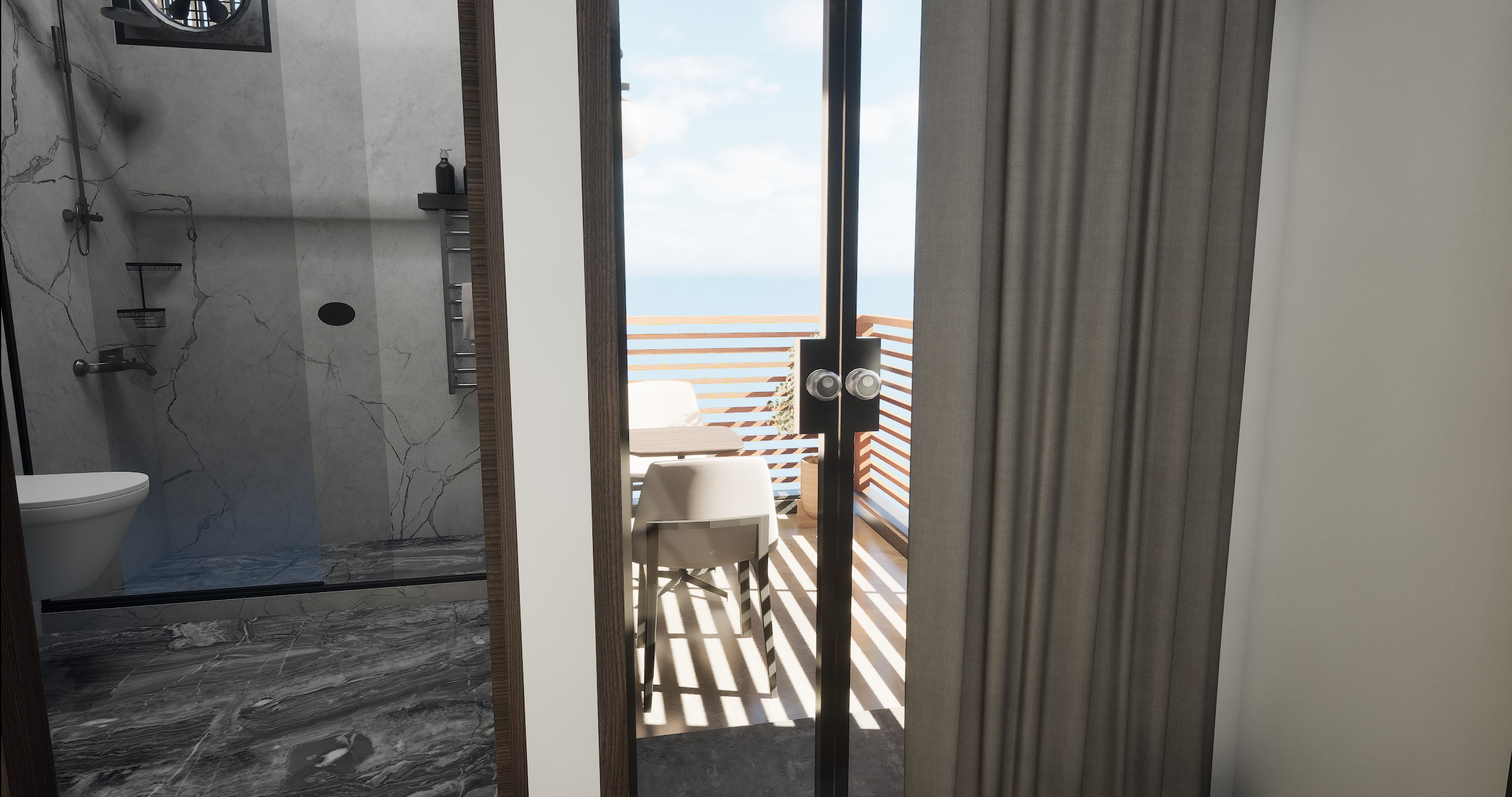 3 BHK Apartment Interior with Assets DS2 Low-poly 3D model_34