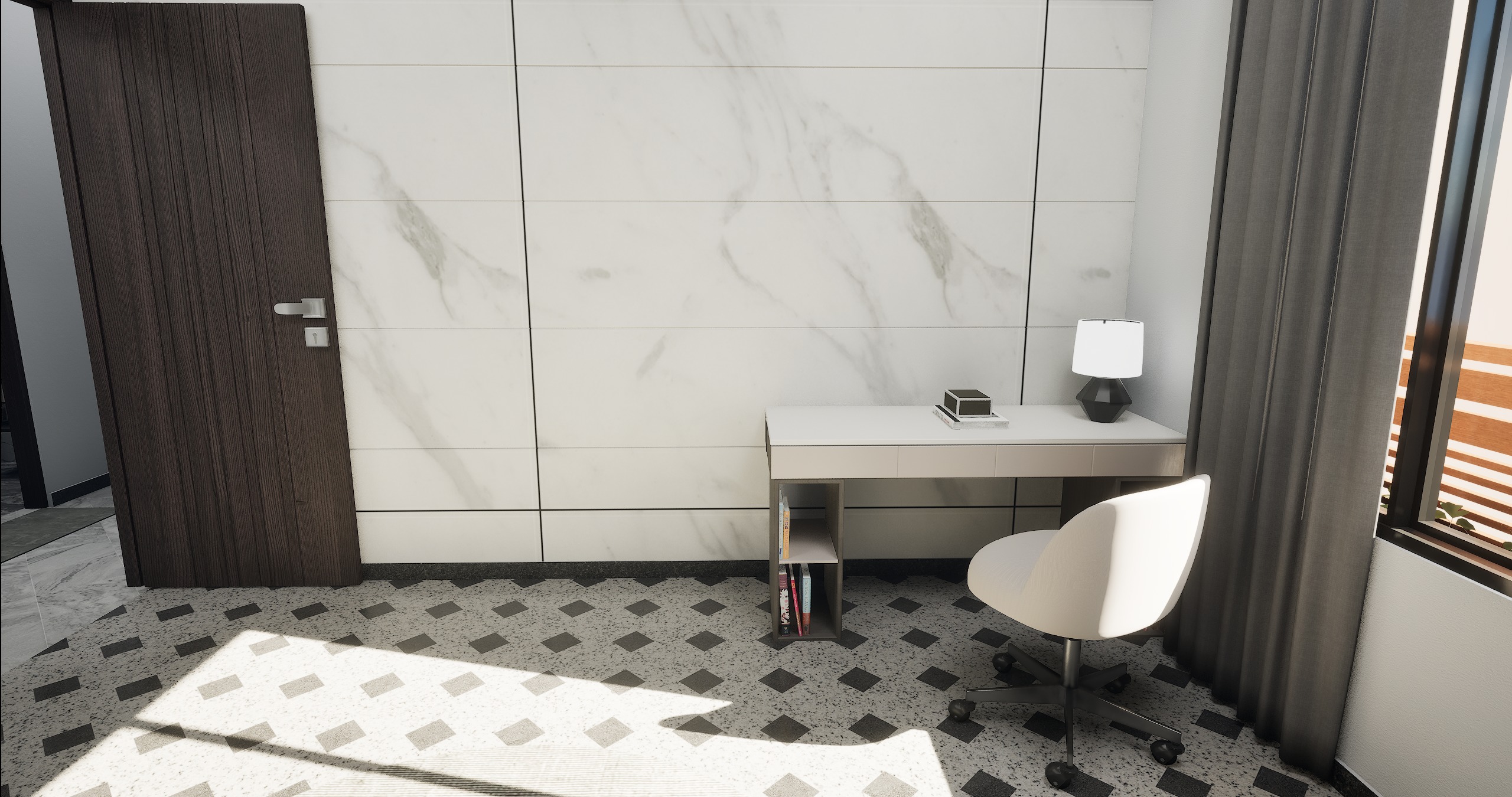 3 BHK Apartment Interior with Assets DS2 Low-poly 3D model_21