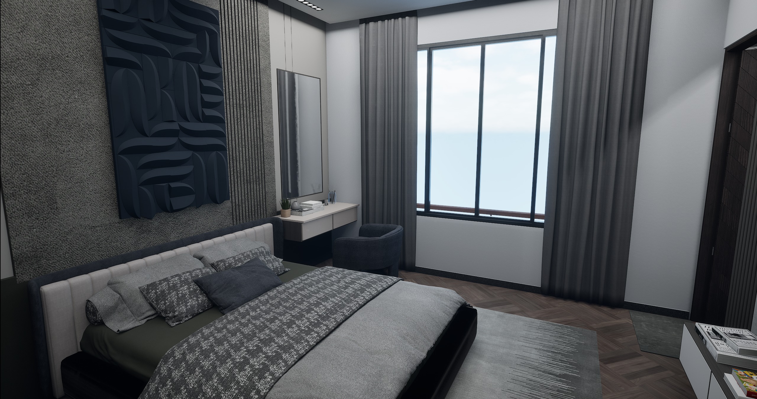 3 BHK Apartment Interior with Assets DS2 Low-poly 3D model_40