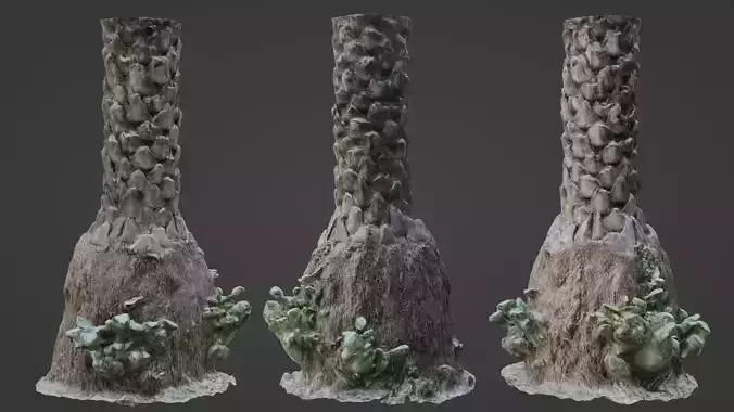 Palm tree Low-poly 3D model