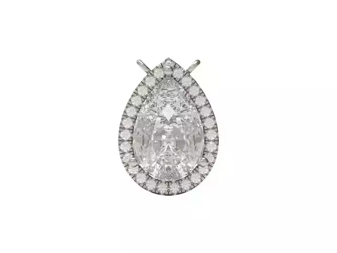 Pear Diamond Pendant