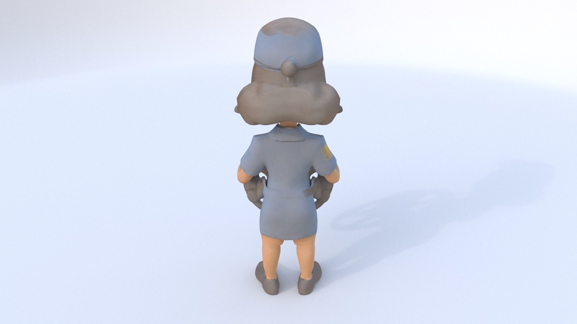 Bus Driver female 3D model_4