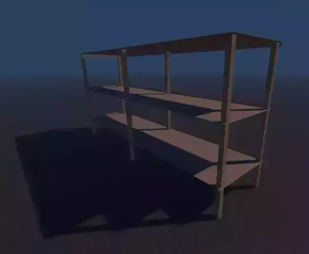 Low Poly shelf