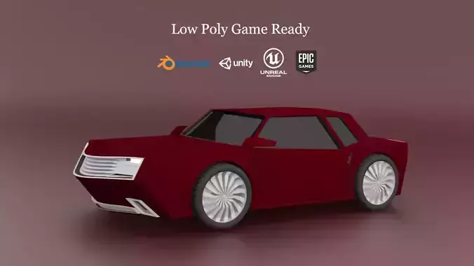 Low Poly Car Model