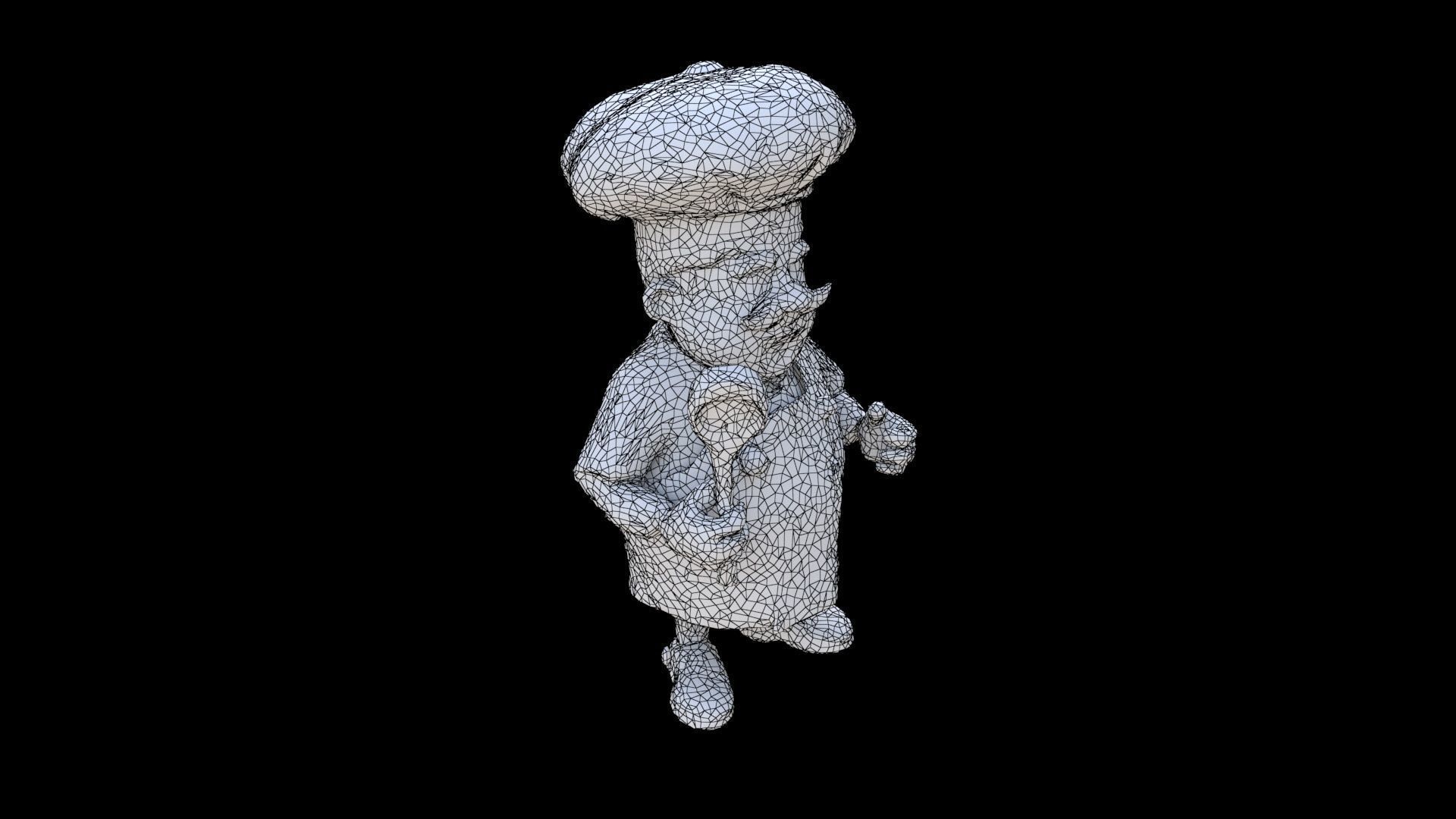 Chef male 3D model_5