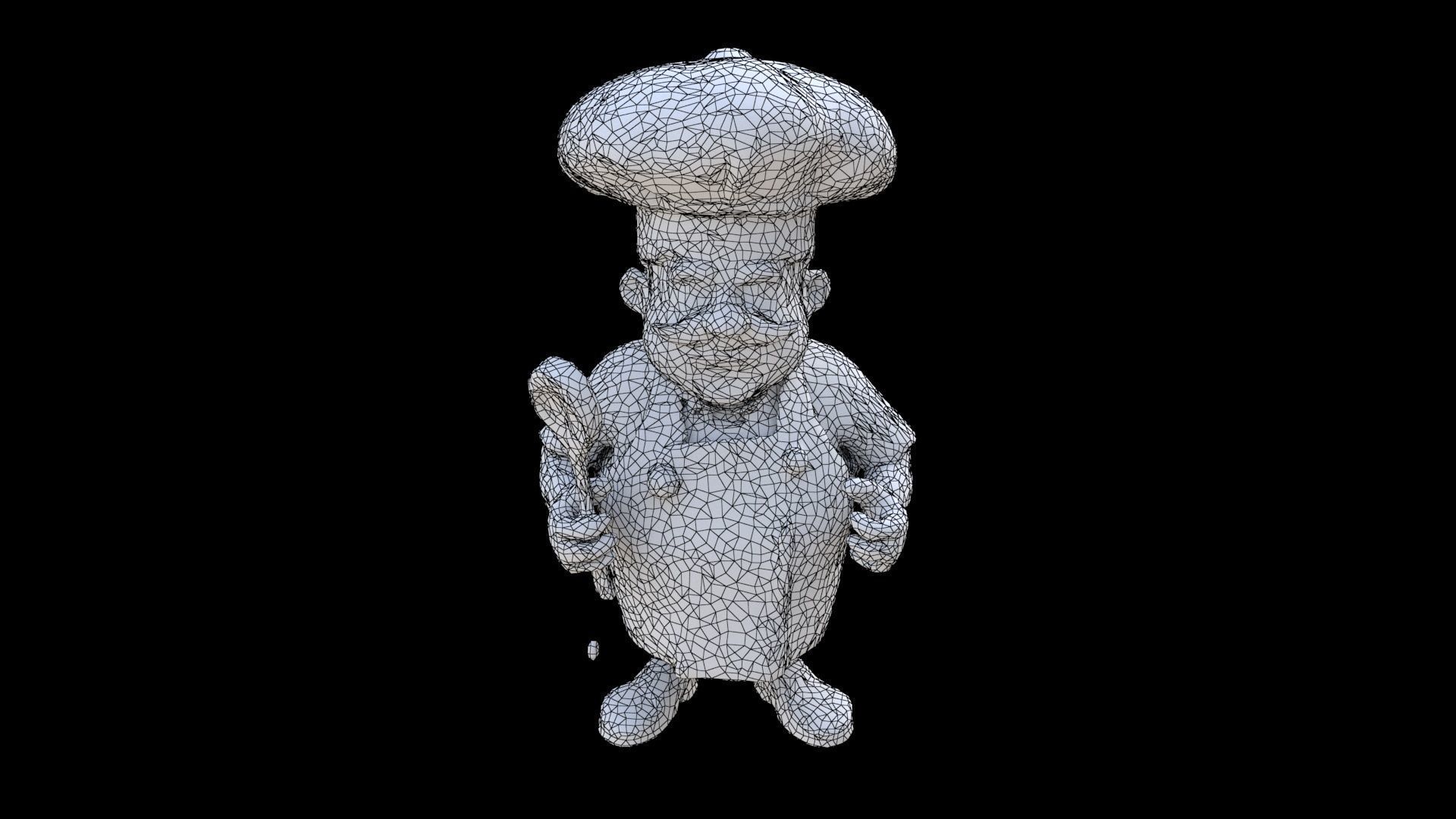 Chef male 3D model_6