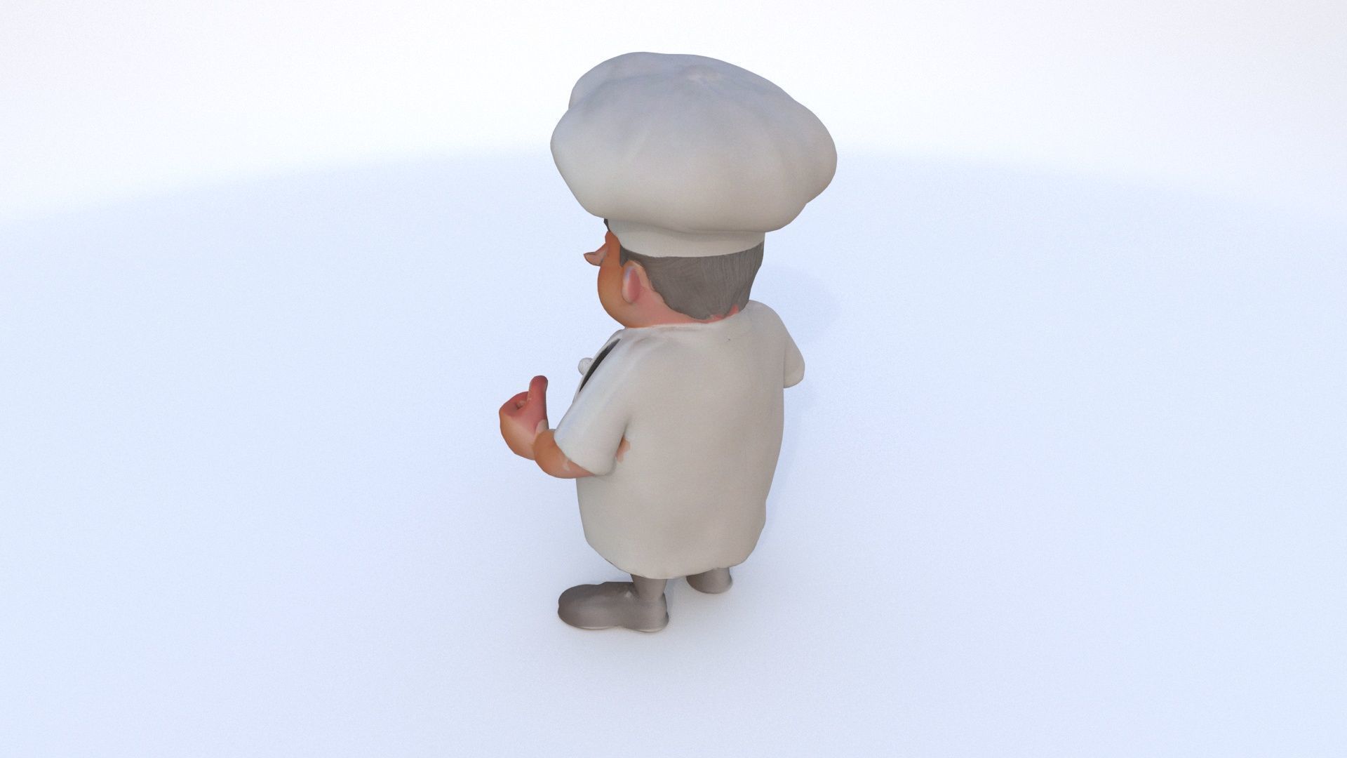 Chef male 3D model_3