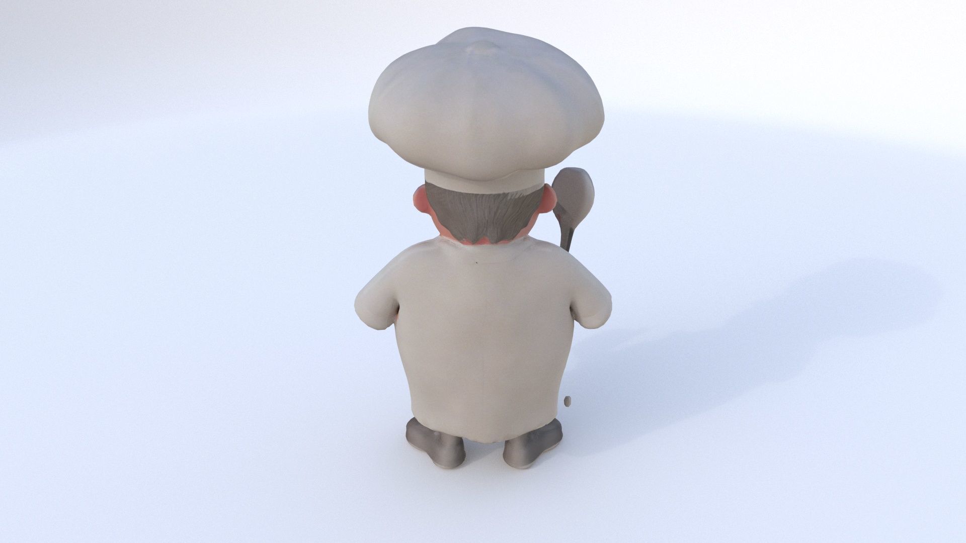 Chef male 3D model_4