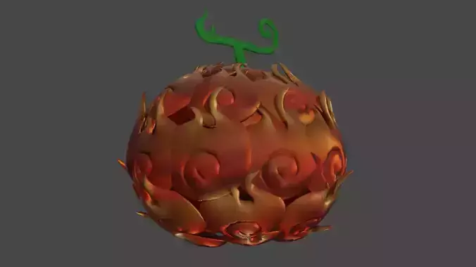 Devil fruit Mera Mera no Mi 3d model One piece Free 3D model