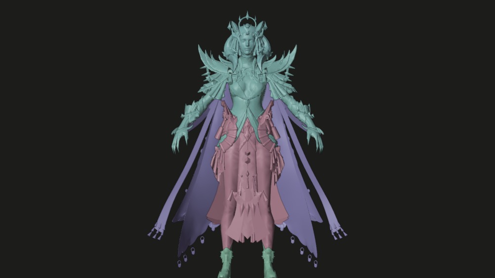 pubg Iridescence X Suit Max Animated Textures Low-poly 3D model_9