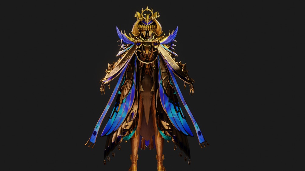 pubg Iridescence X Suit Max Animated Textures Low-poly 3D model_5