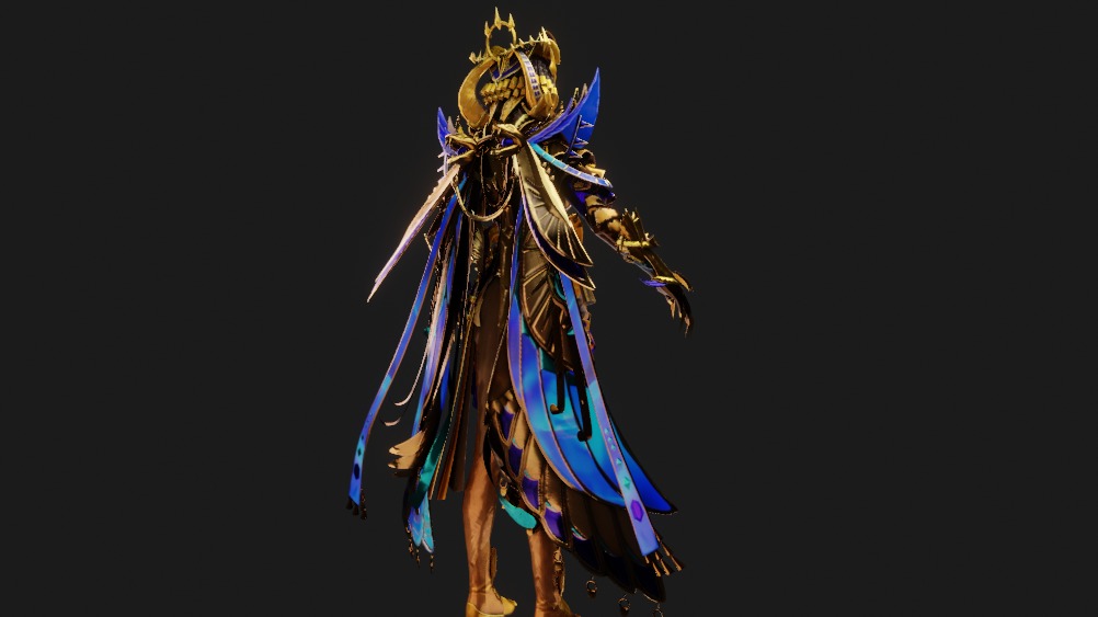 pubg Iridescence X Suit Max Animated Textures Low-poly 3D model_6