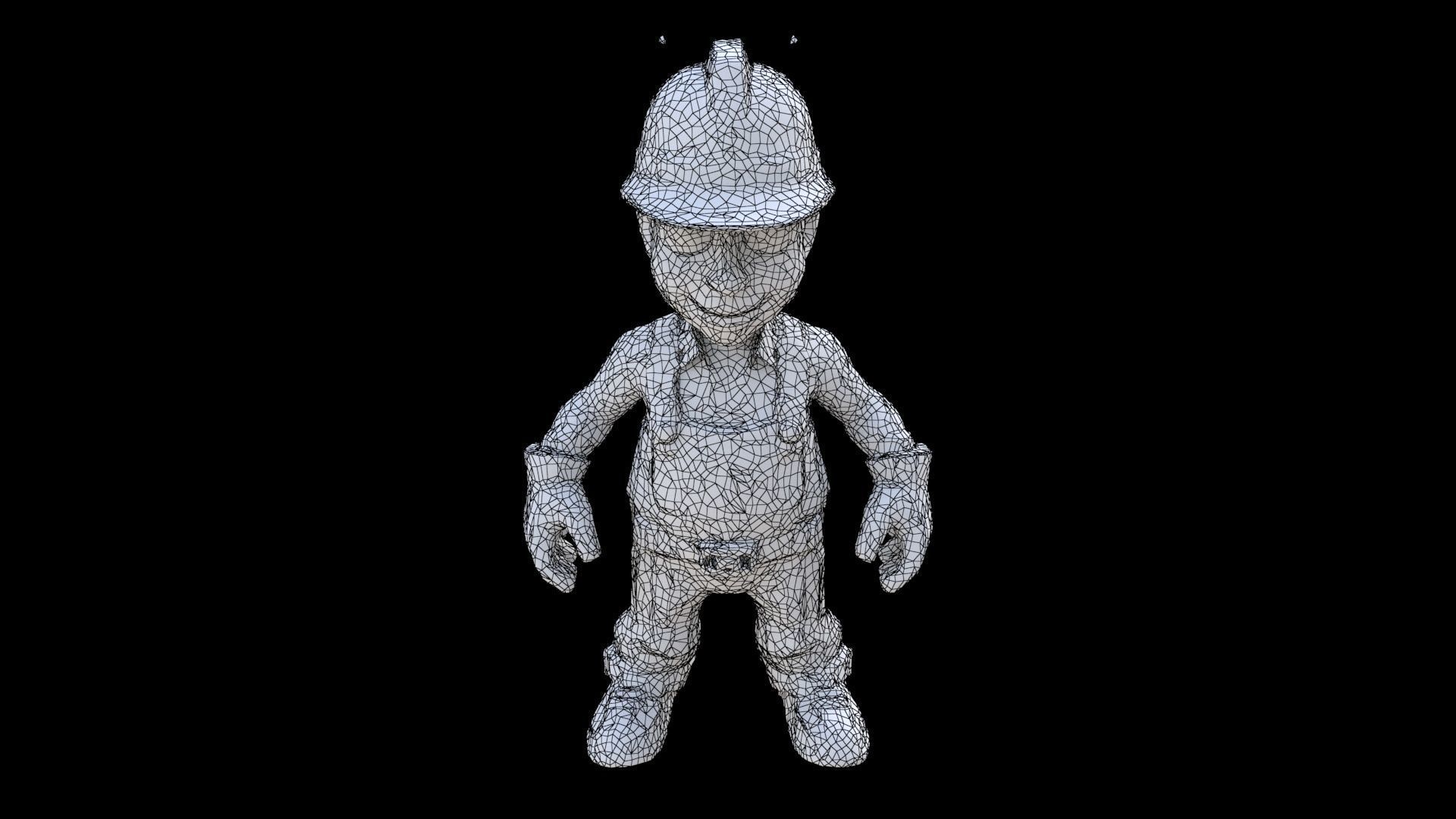 Construction Worker male 3D model_6