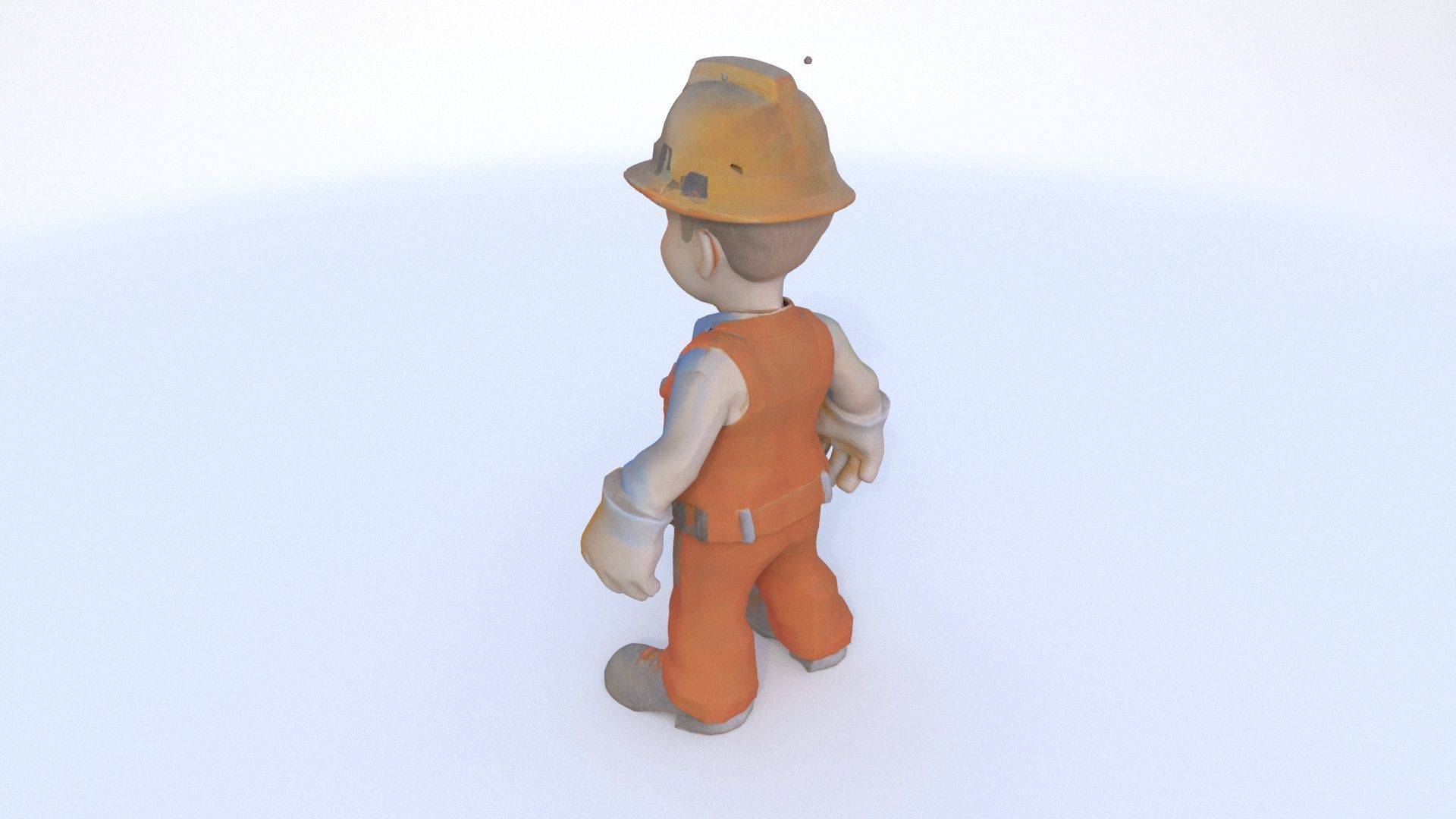 Construction Worker male 3D model_3