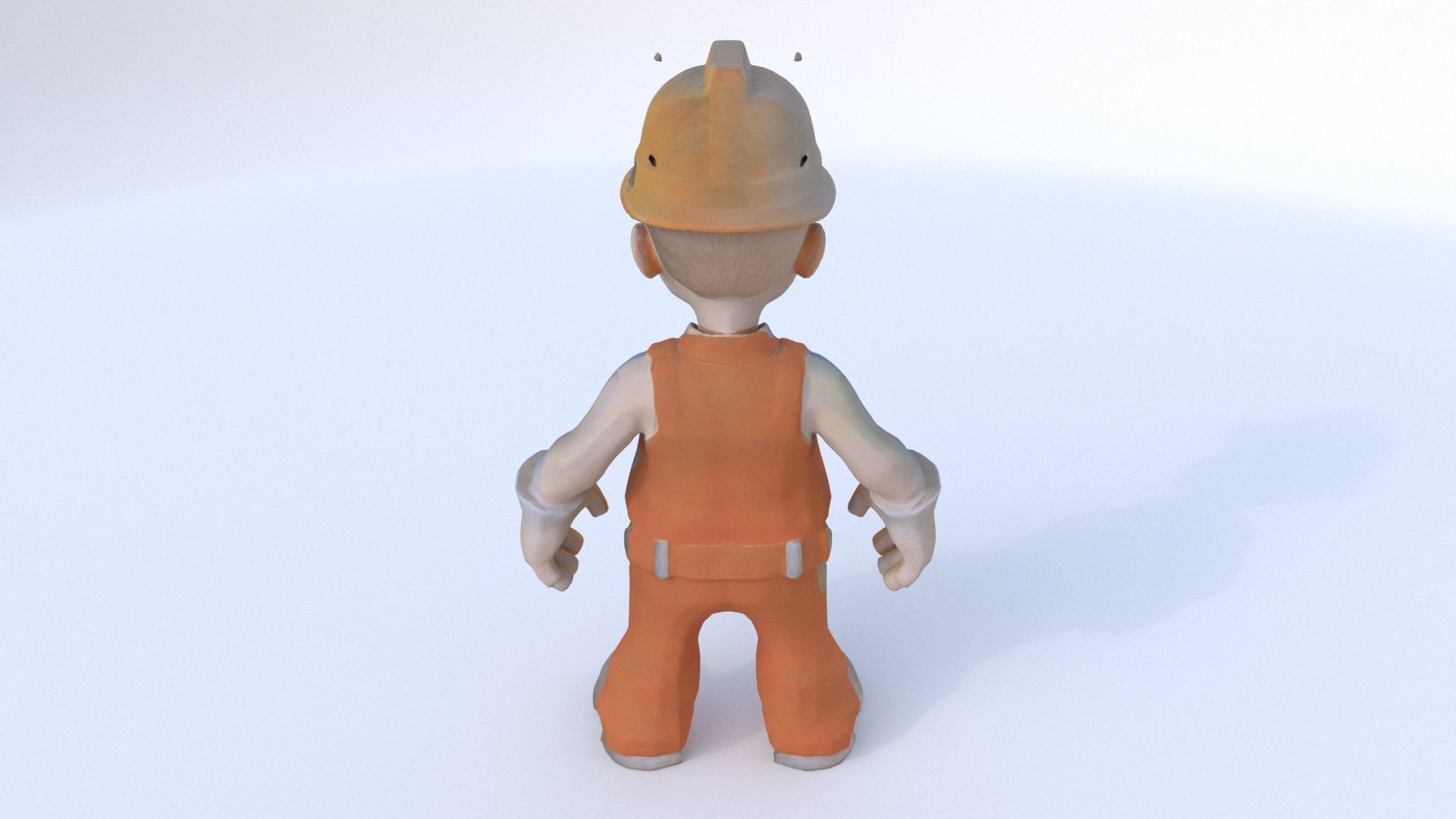 Construction Worker male 3D model_4