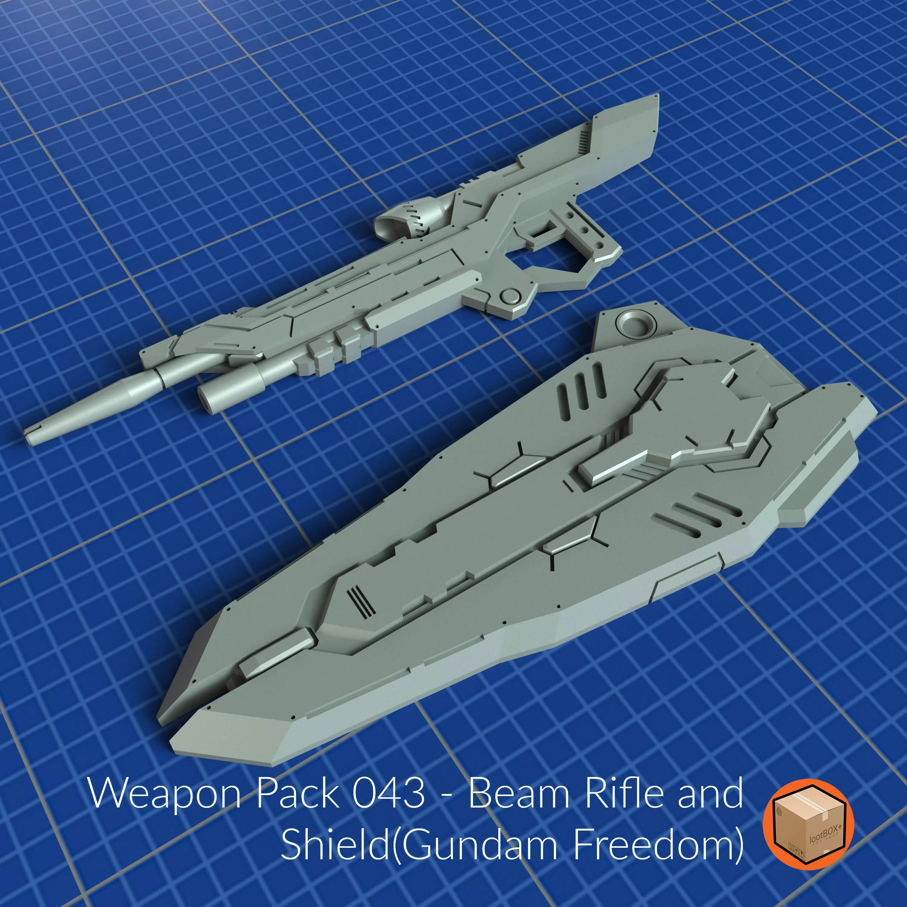 WEAPON PACK 043 3D print model_0
