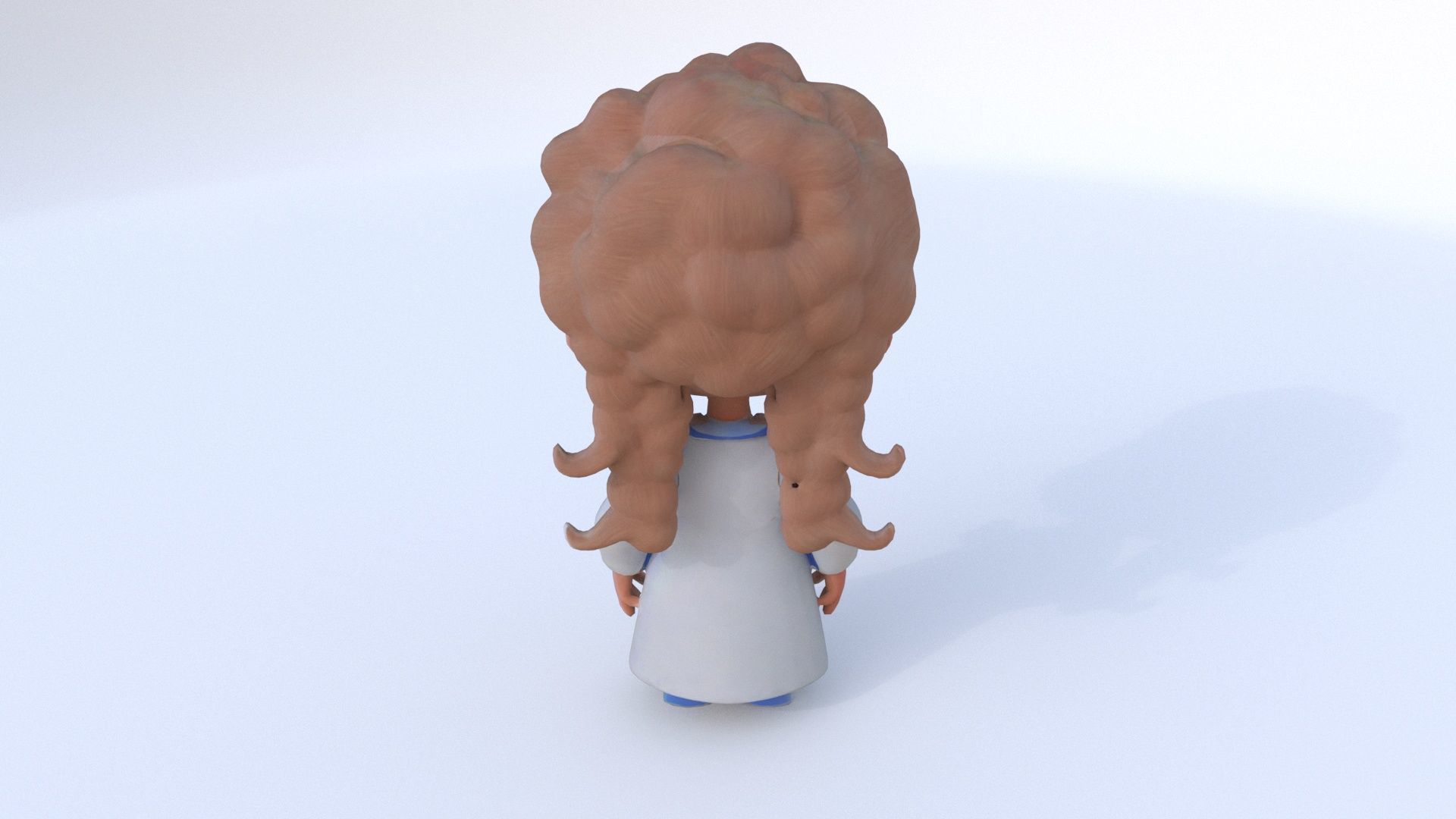 Doctor female 3D model_4