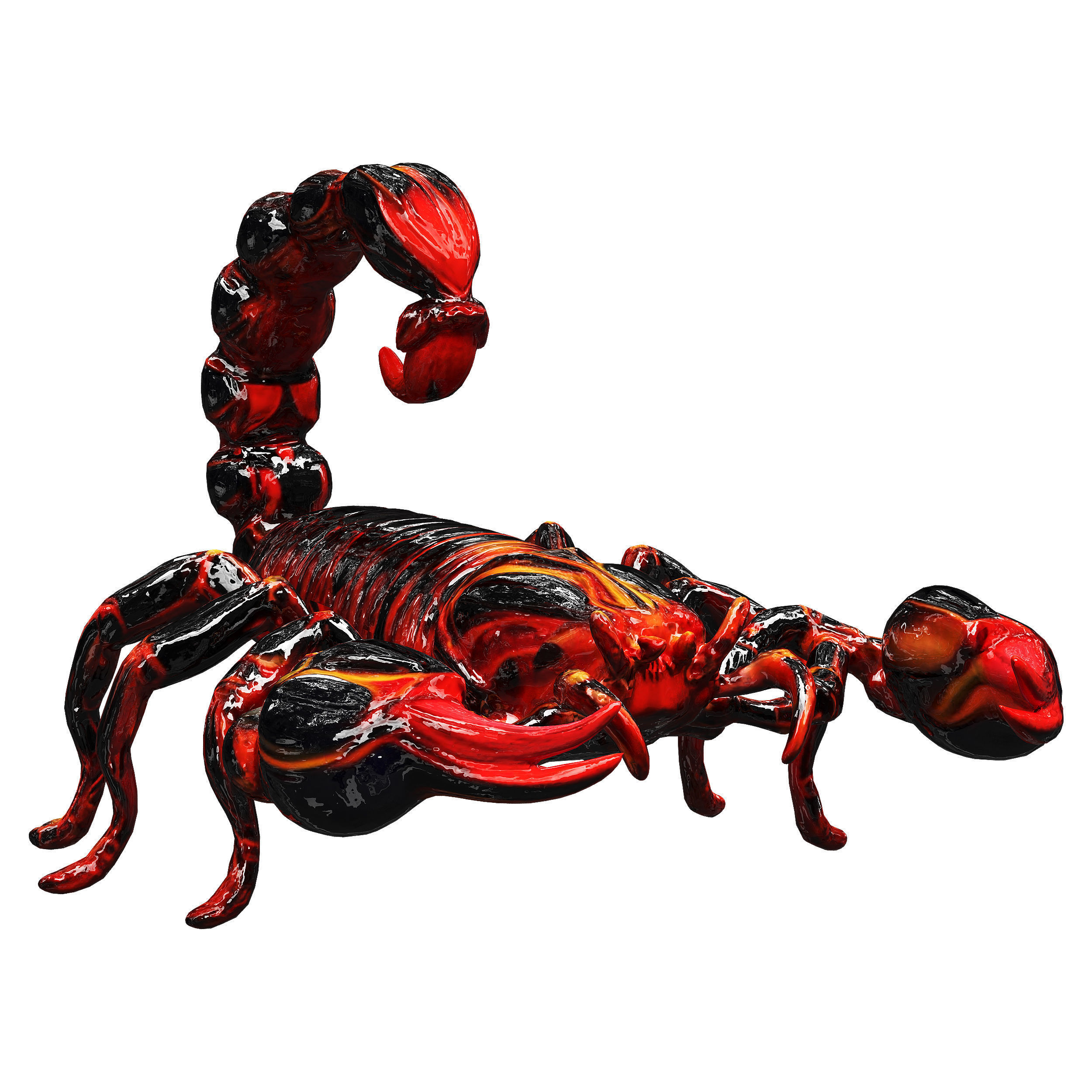 robot scorpion  Low-poly 3D model_64