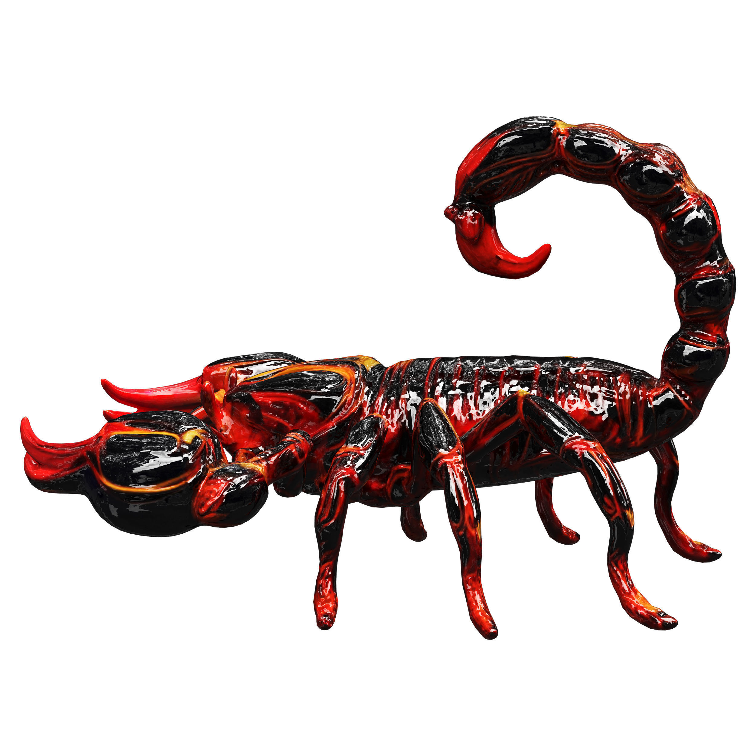 robot scorpion  Low-poly 3D model_37