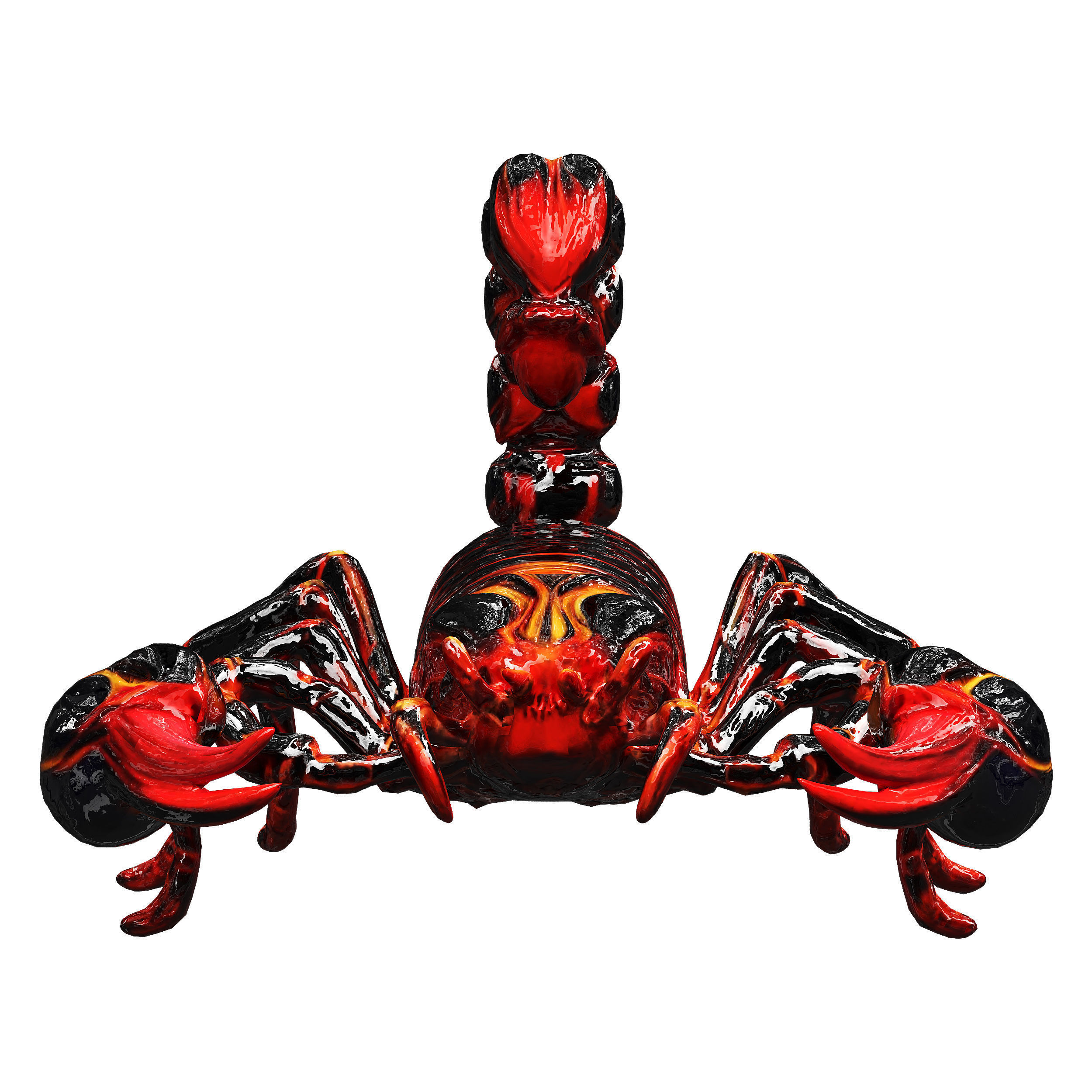 robot scorpion  Low-poly 3D model_52