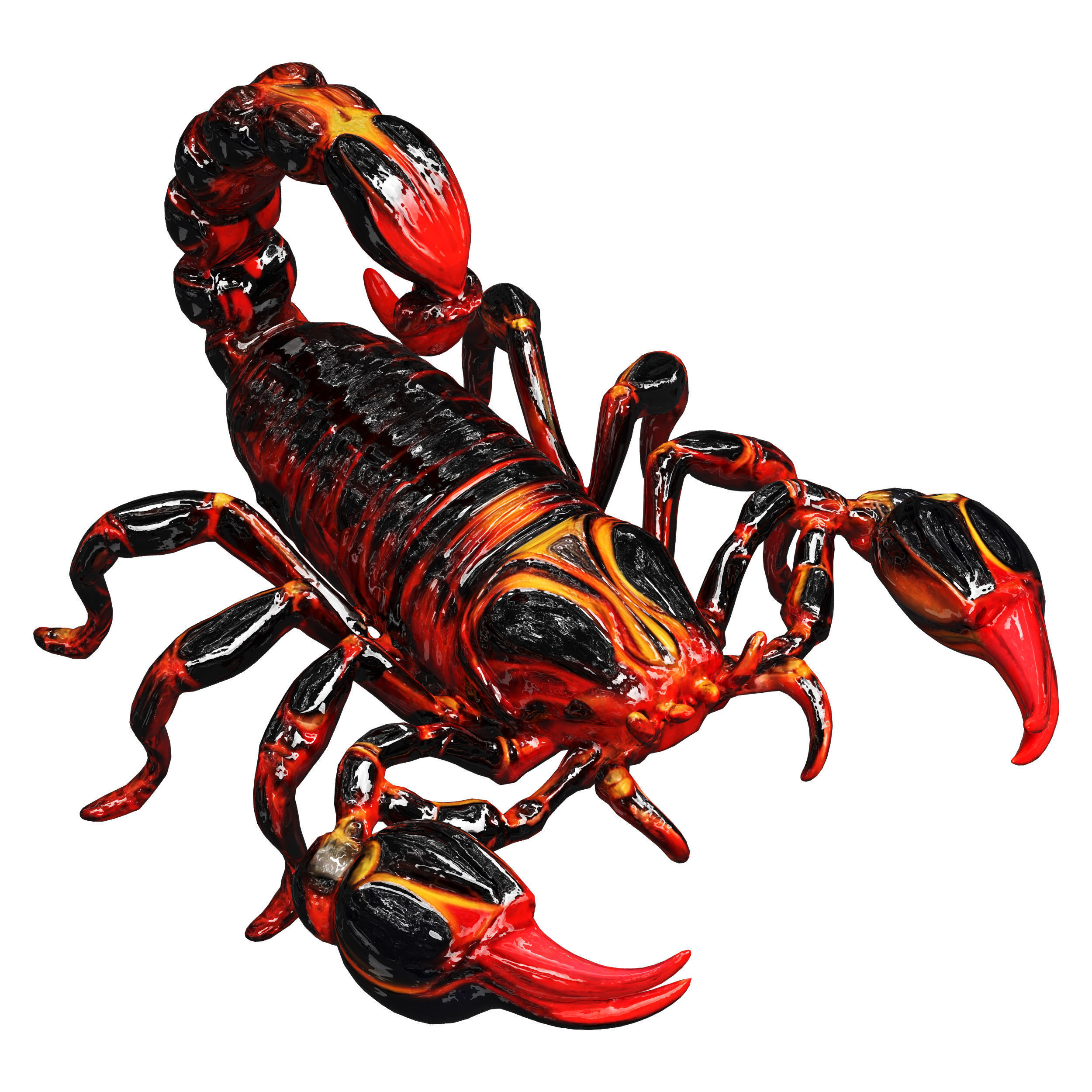 robot scorpion  Low-poly 3D model_75