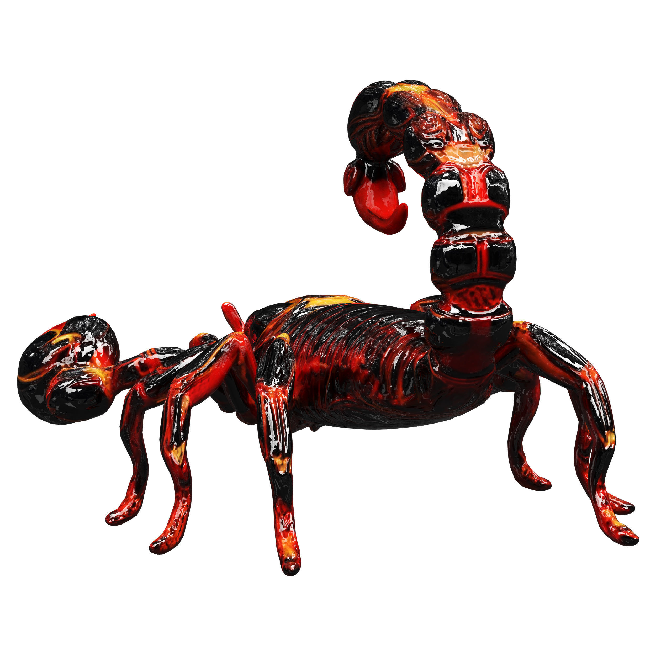 robot scorpion  Low-poly 3D model_42