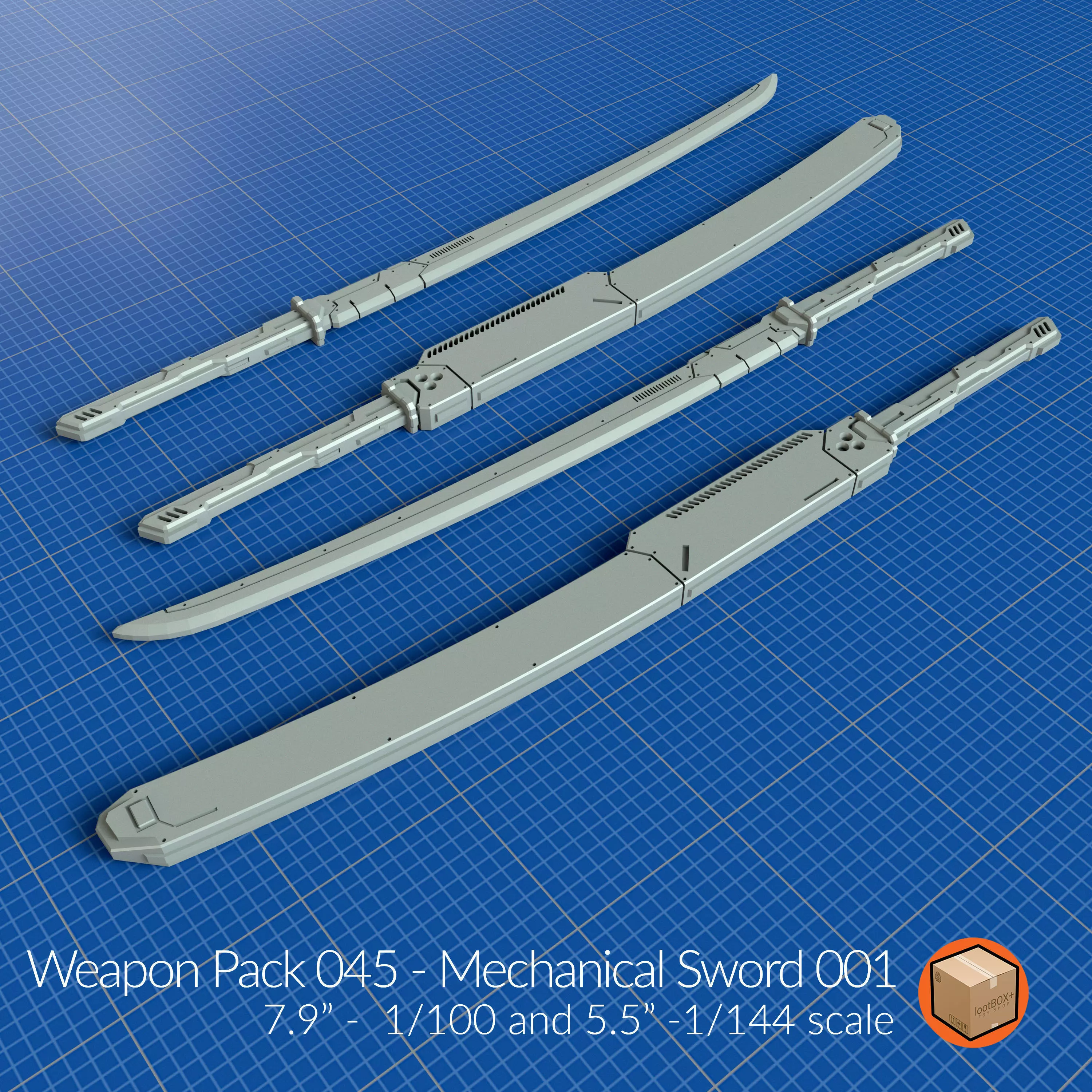 WEAPON PACK 045 3D print model_0