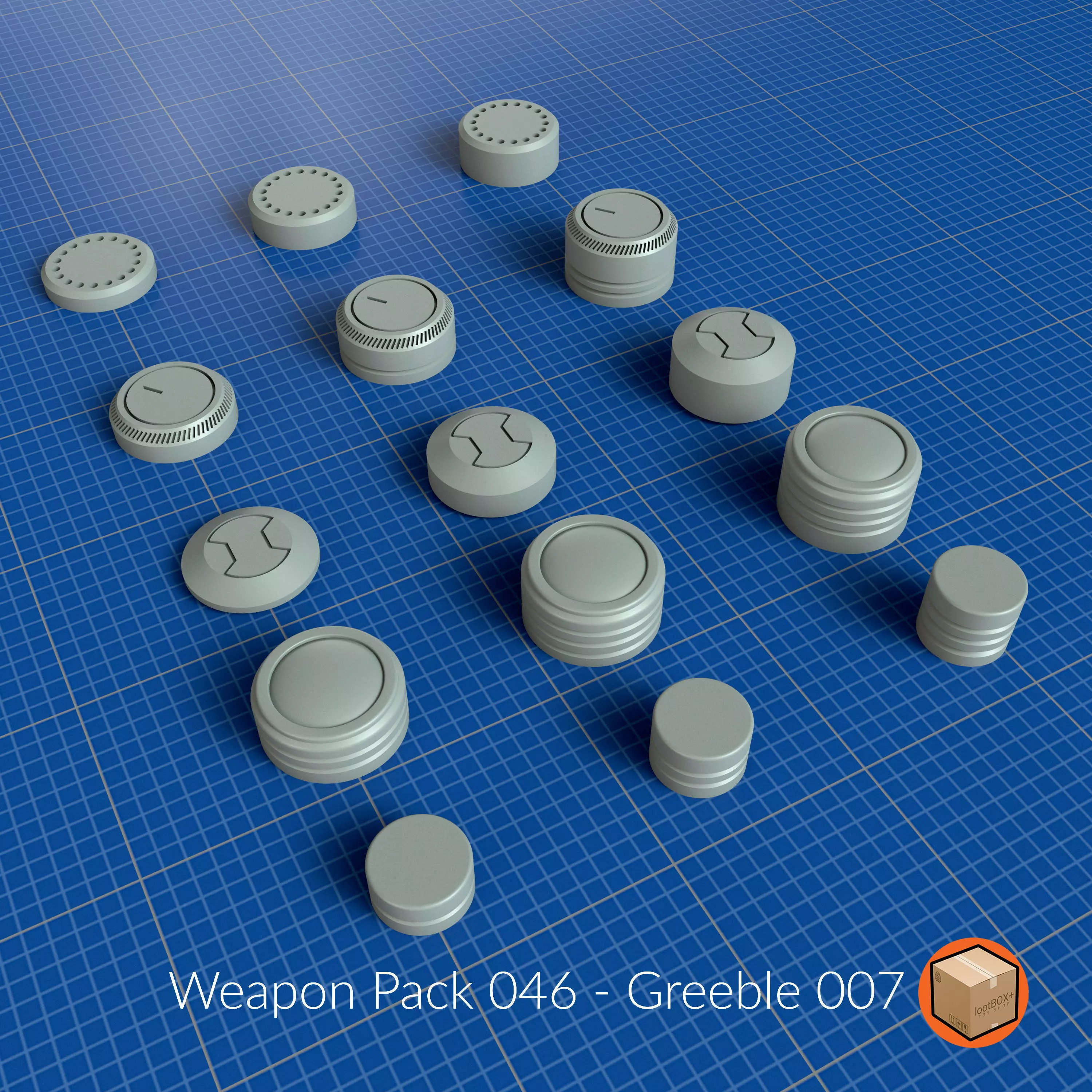 WEAPON PACK 046 3D print model_0