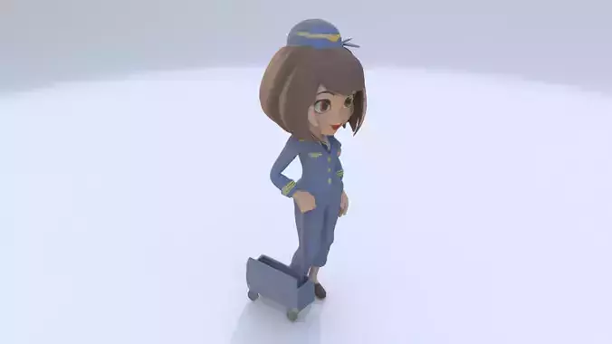 Flight Attendant female