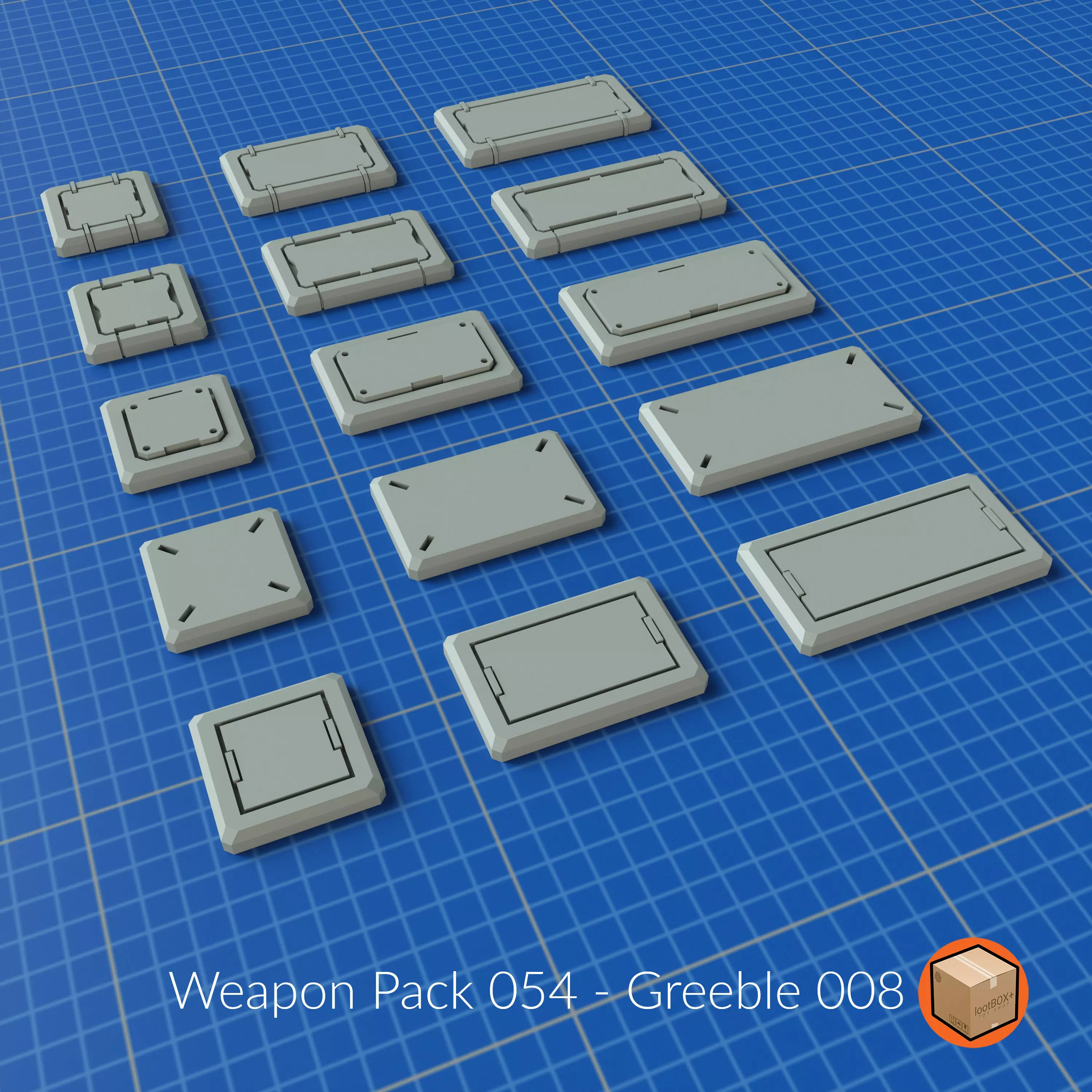 WEAPON PACK 054 3D print model_0