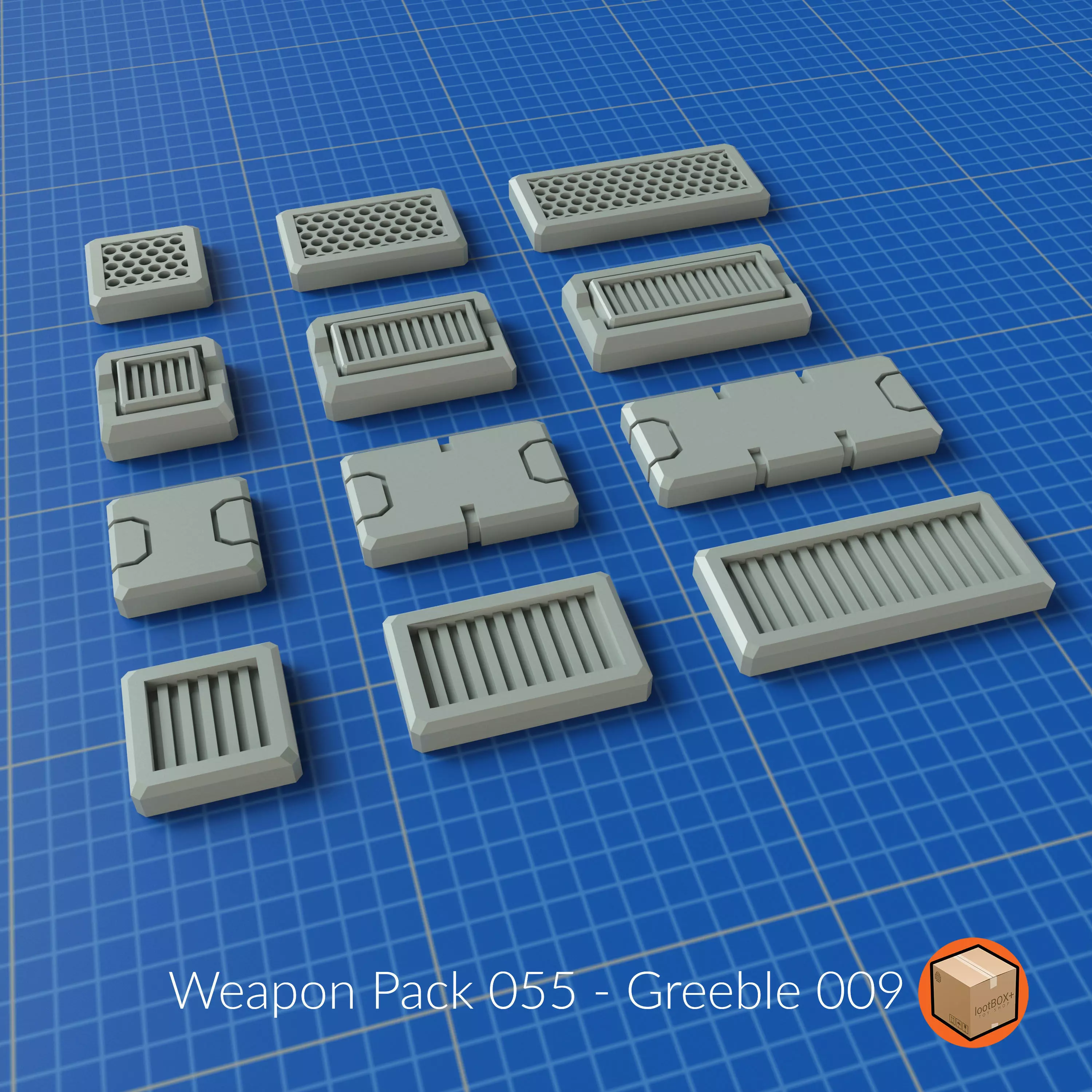 WEAPON PACK 055 3D print model_0