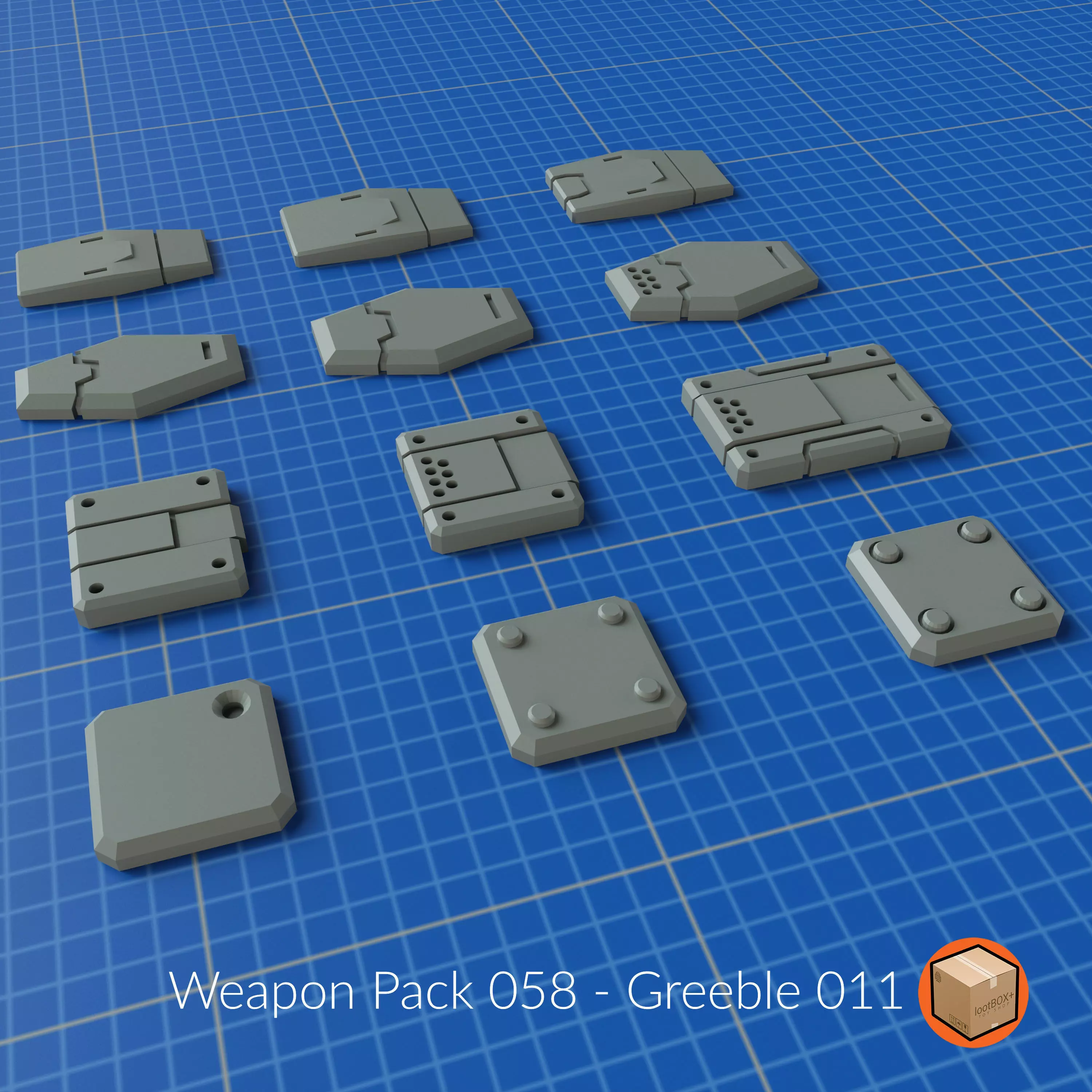 WEAPON PACK 058 3D print model_0