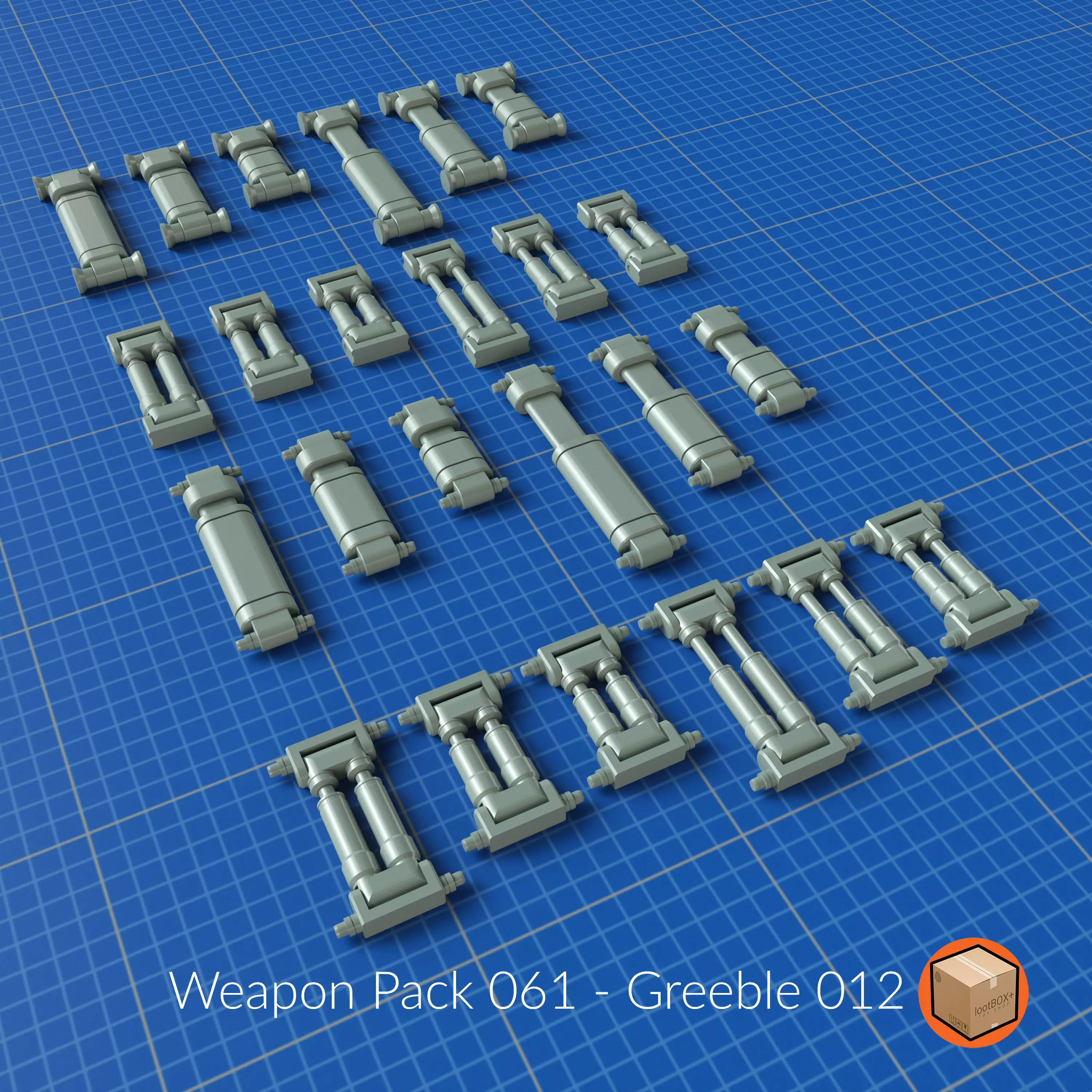 WEAPON PACK 061 3D print model_0