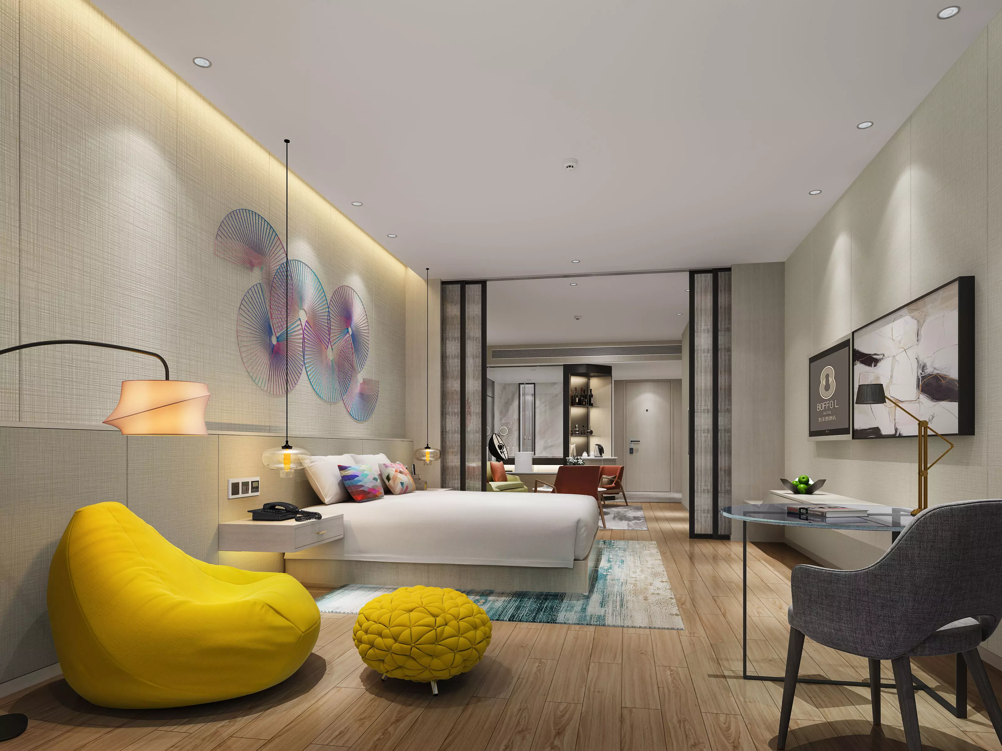 bedroom bathroom 3D model_0