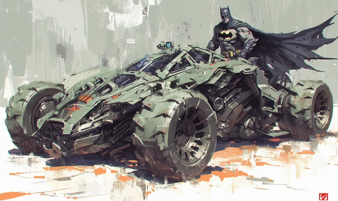F 014 - AI HIGHLIGHTS BATMOBILE free 3D model 3D printable | CGTrader