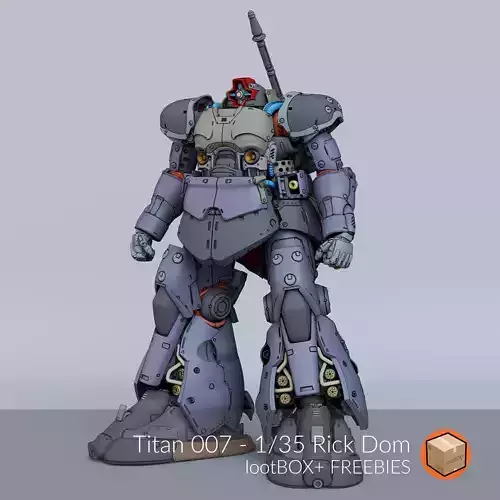 TITAN 007 - RICK DOM Free 3D print model