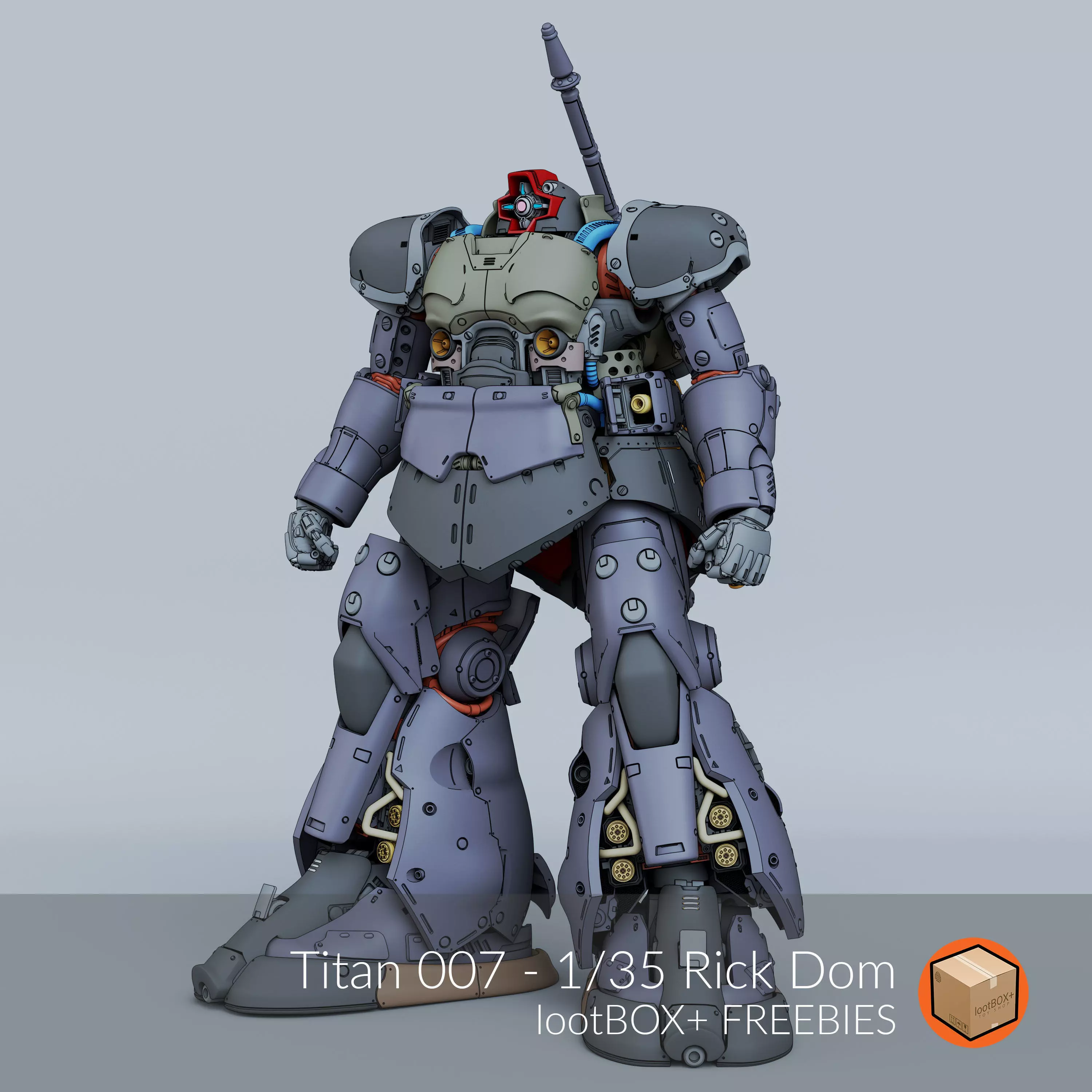 TITAN 007 - RICK DOM Free 3D print model