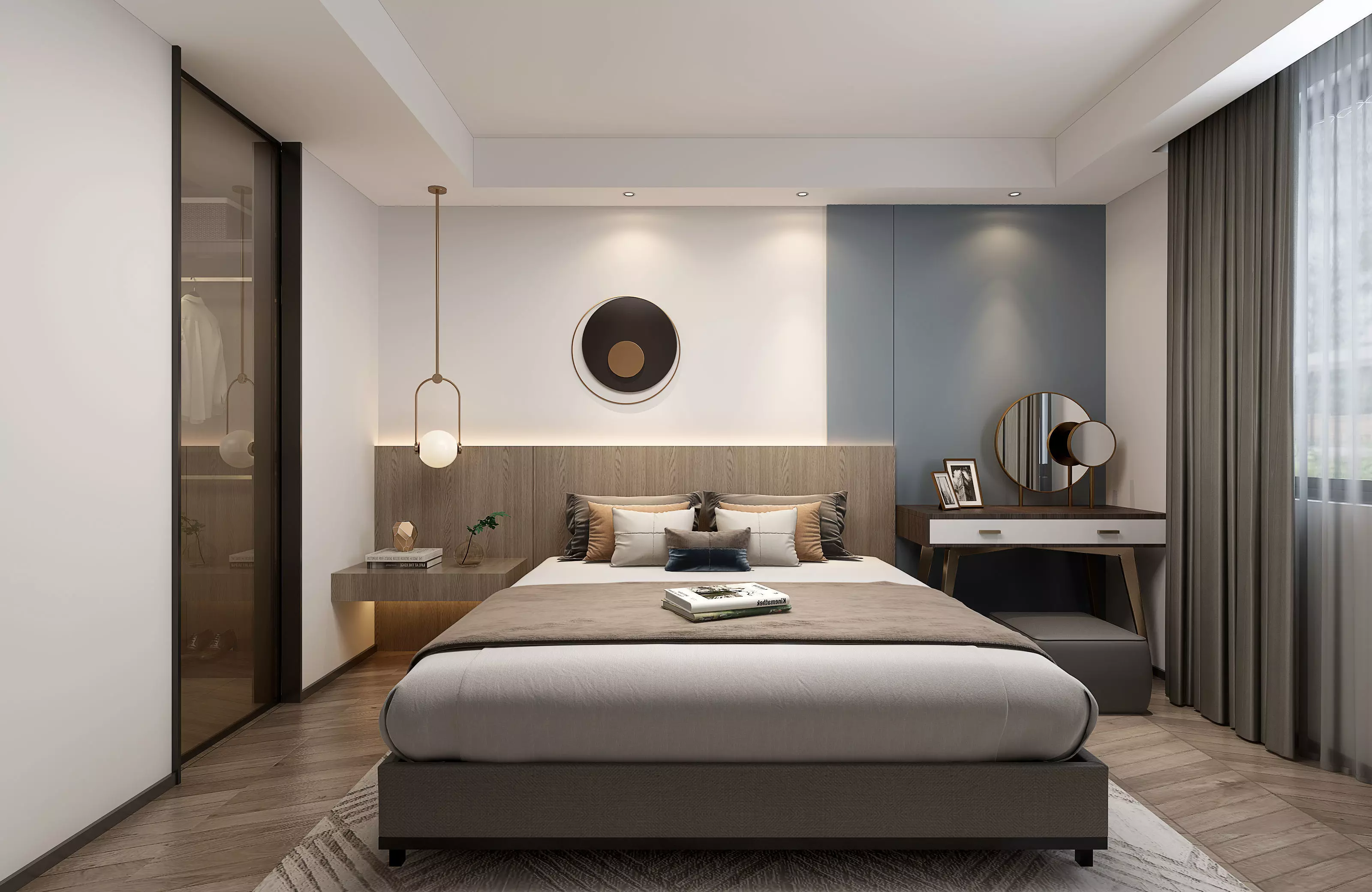 bedroom interior 3D model_0