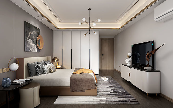 bedroom interior 3D model